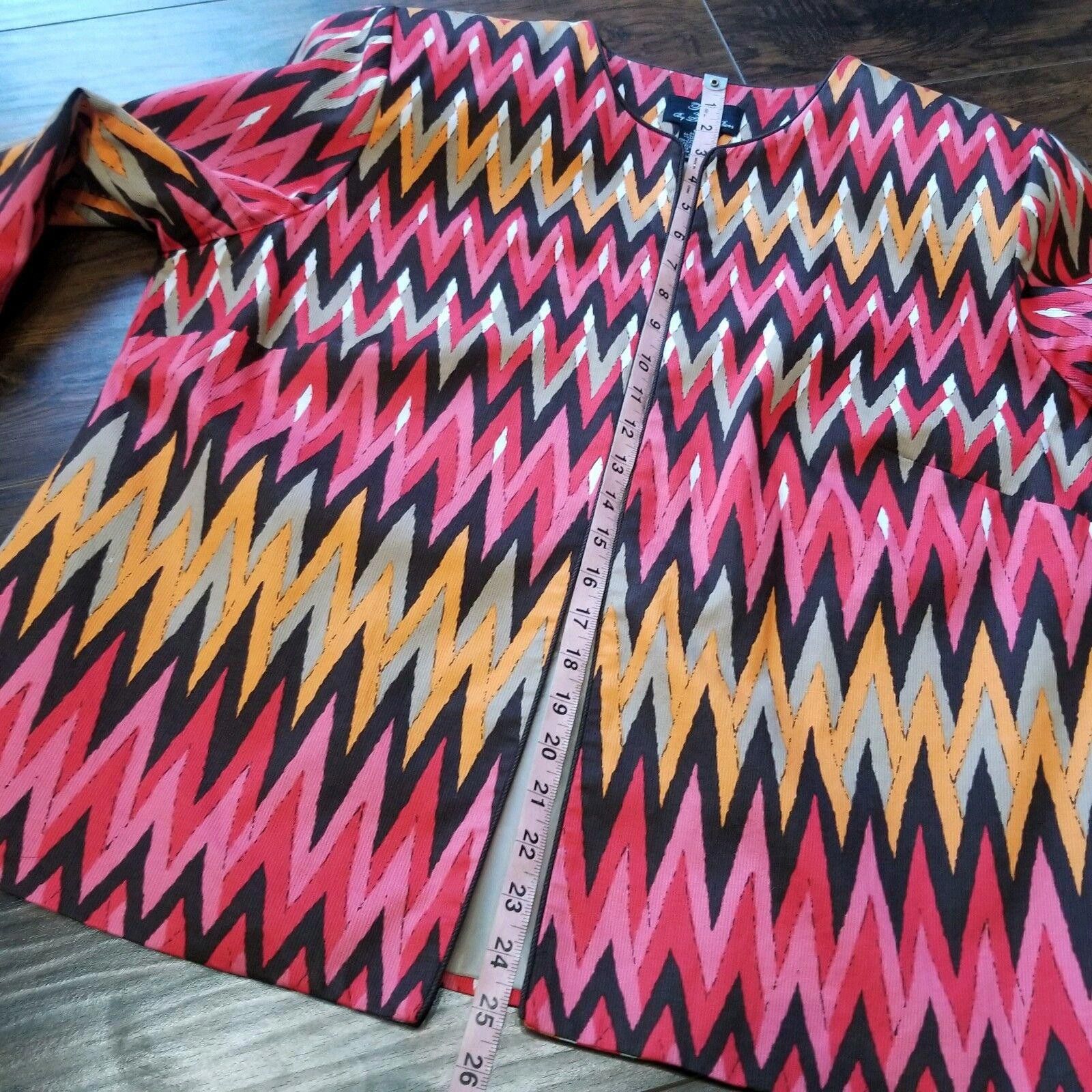 Designer Trenz By Theresa Renz Blazer Jacket Plus Size 1x Dressy Size XXL / US 16-18 / IT 52-54 - 6 Thumbnail