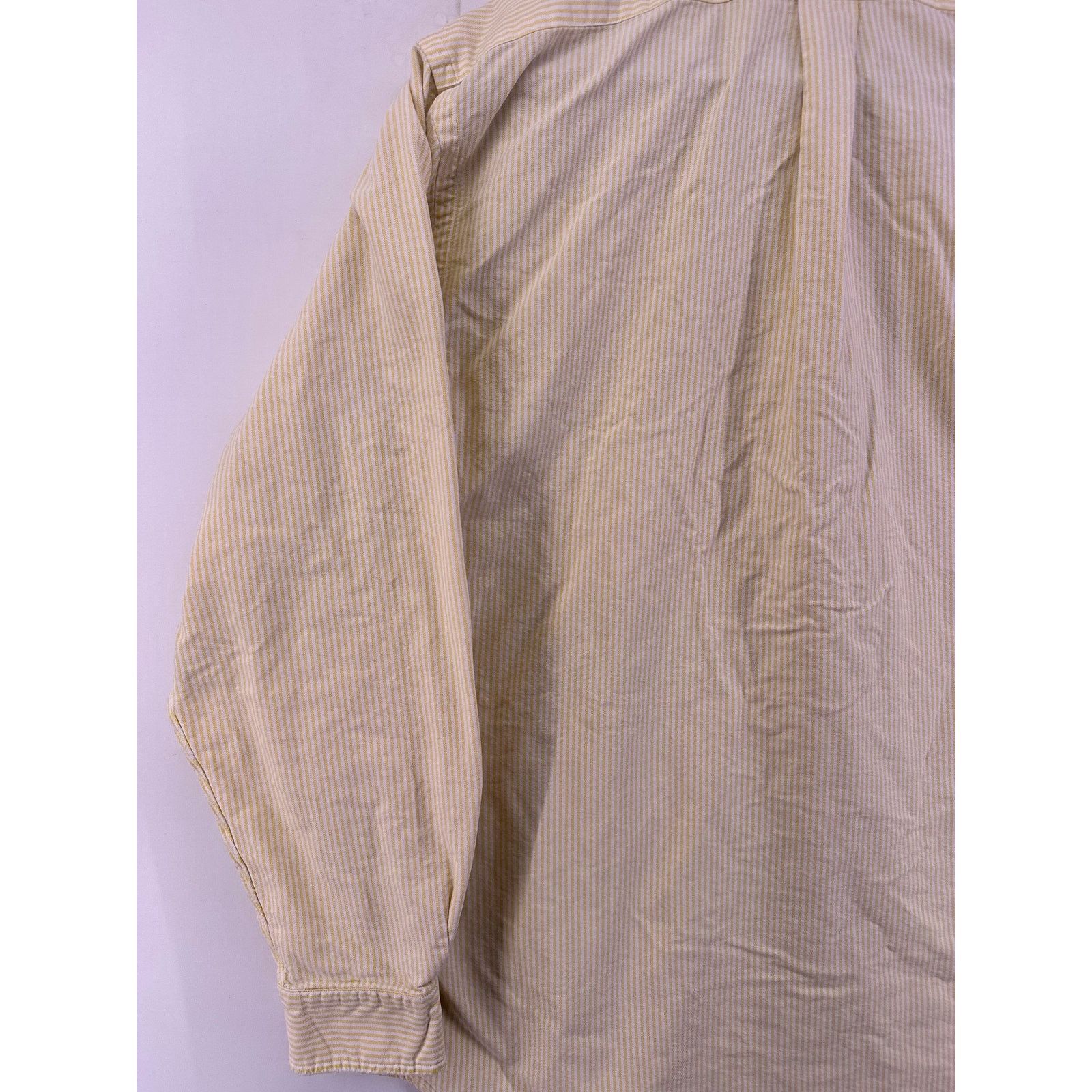 Ralph Lauren Vintage Ralph Lauren Pony Embroidered Striped LS Size 36/17 Size US XL / EU 56 / 4 - 10 Thumbnail
