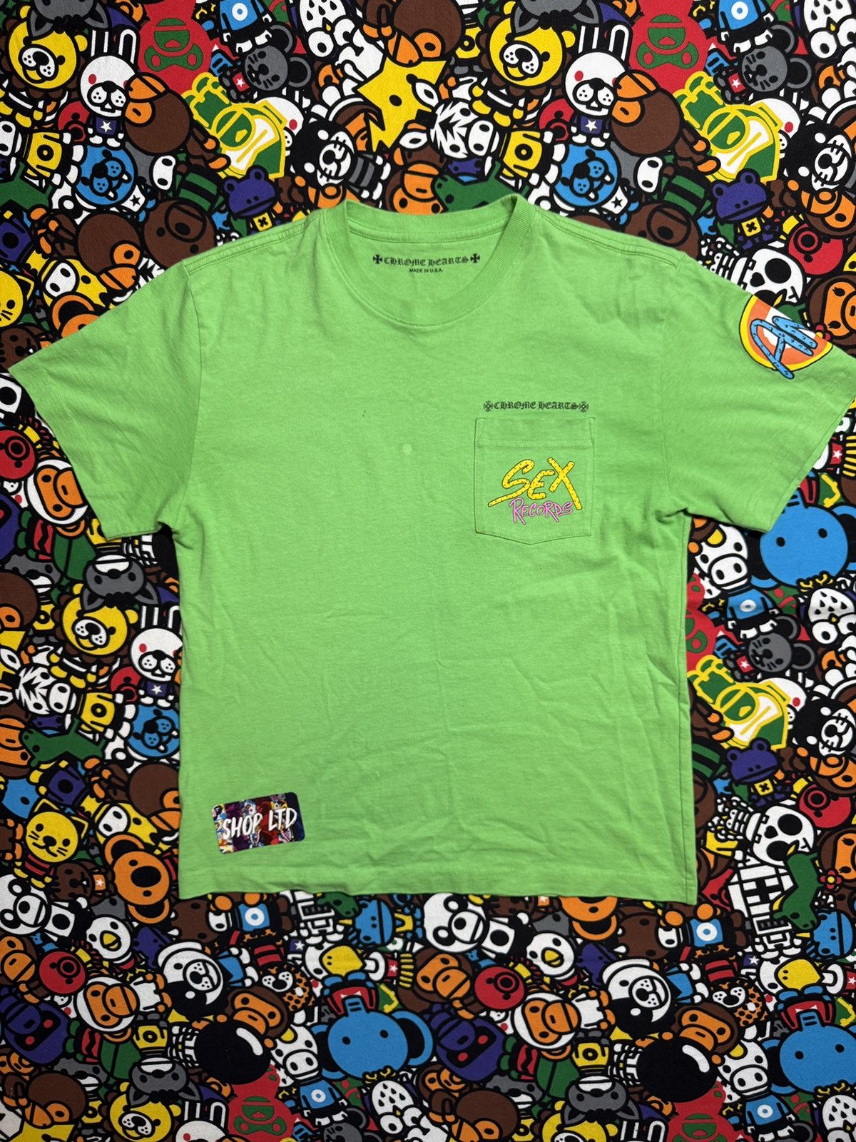 Chrome Hearts Chrome Hearts Matty Boy Green Records Logo Tee Size US M / EU 48-50 / 2 - 2 Thumbnail