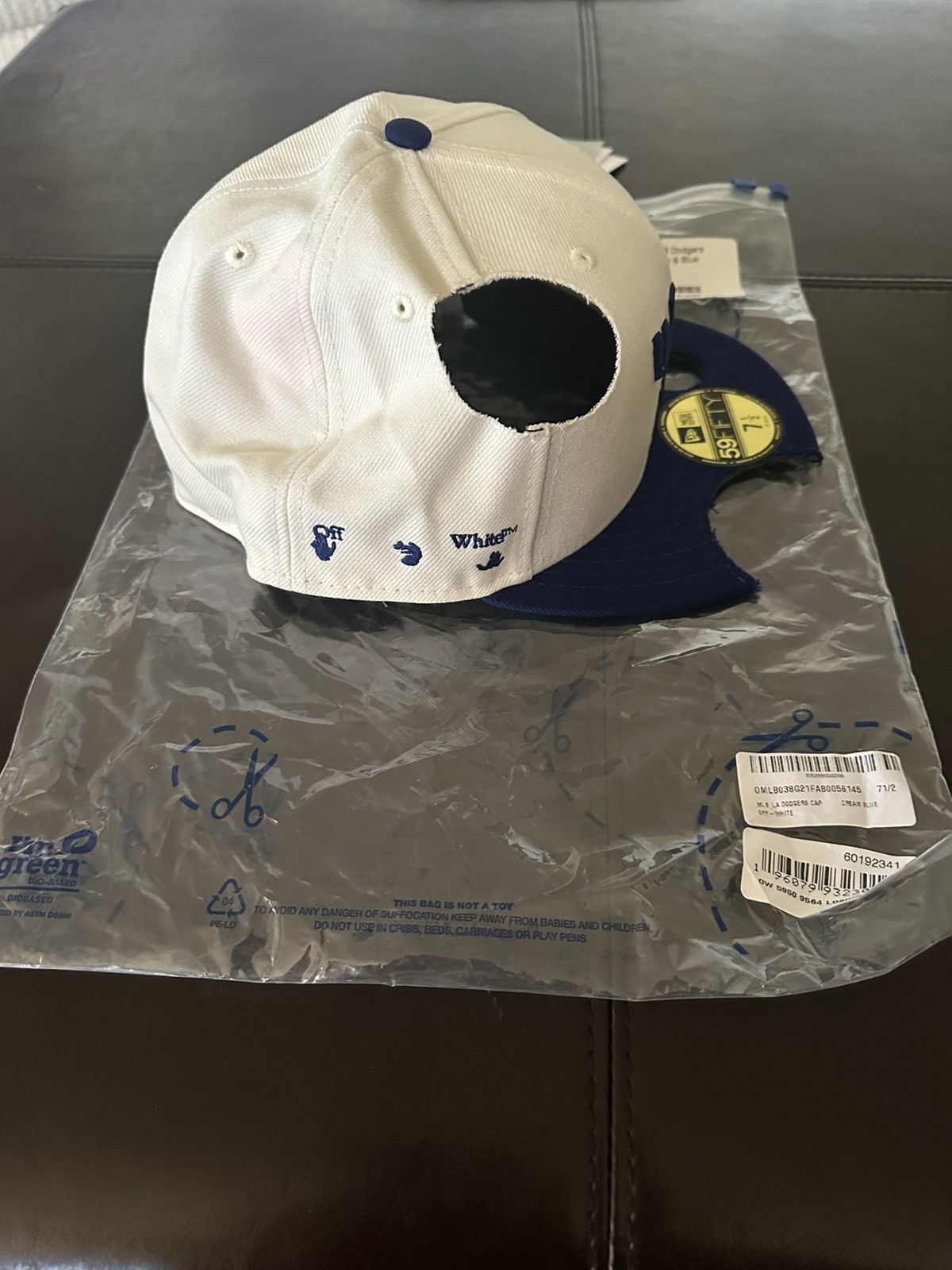 New Era × Off-White × Virgil Abloh Off-White x New Era LA Dodgers (7 1/2) |  Grailed