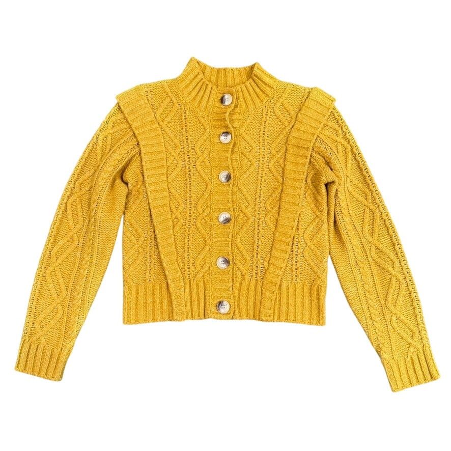 Central Park West Central Park West Savannah Cardigan in Yellow, Size S Size S / US 4 / IT 40 - 4 Thumbnail