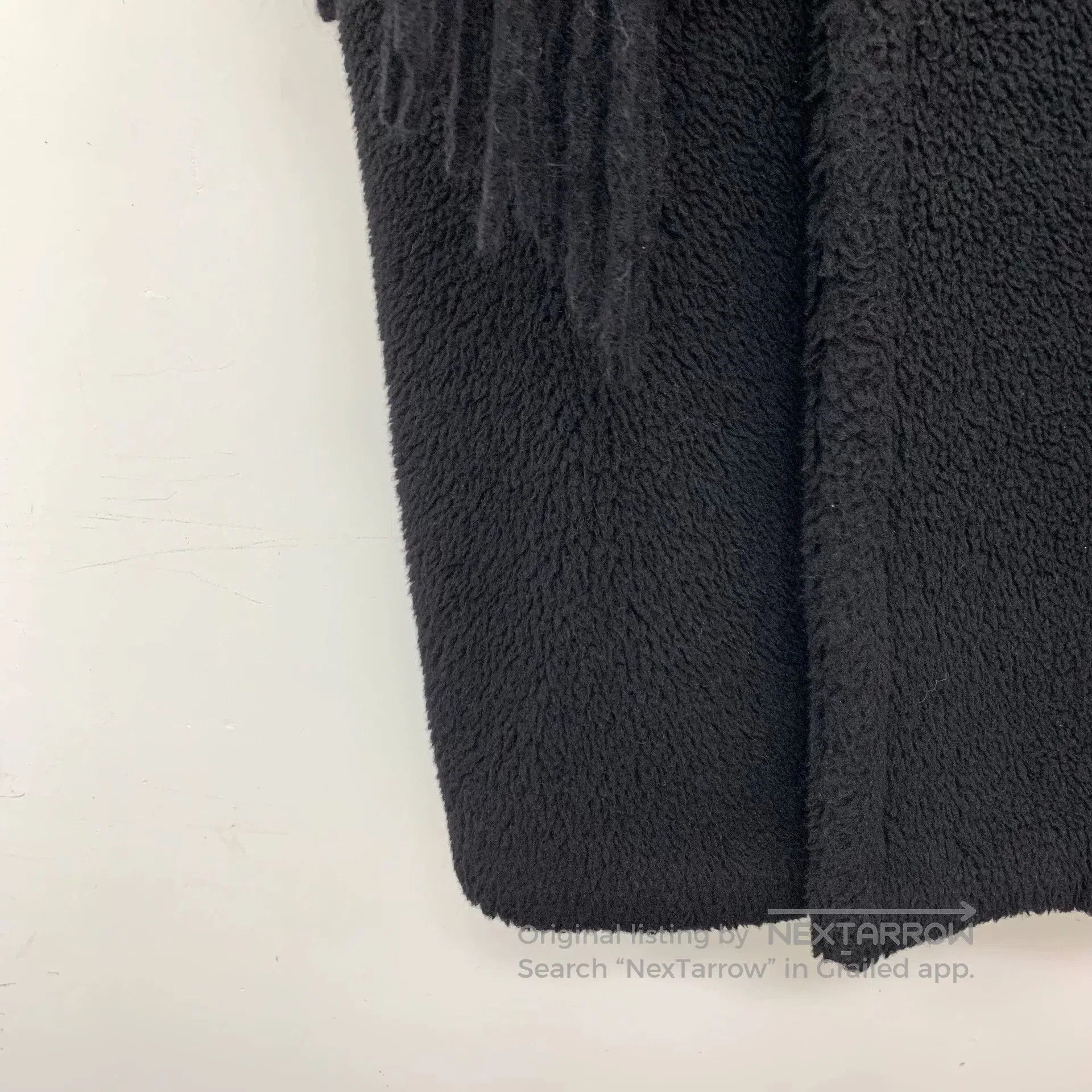 Other black long coat with fringed collar. Size US M / EU 48-50 / 2 - 5 Thumbnail