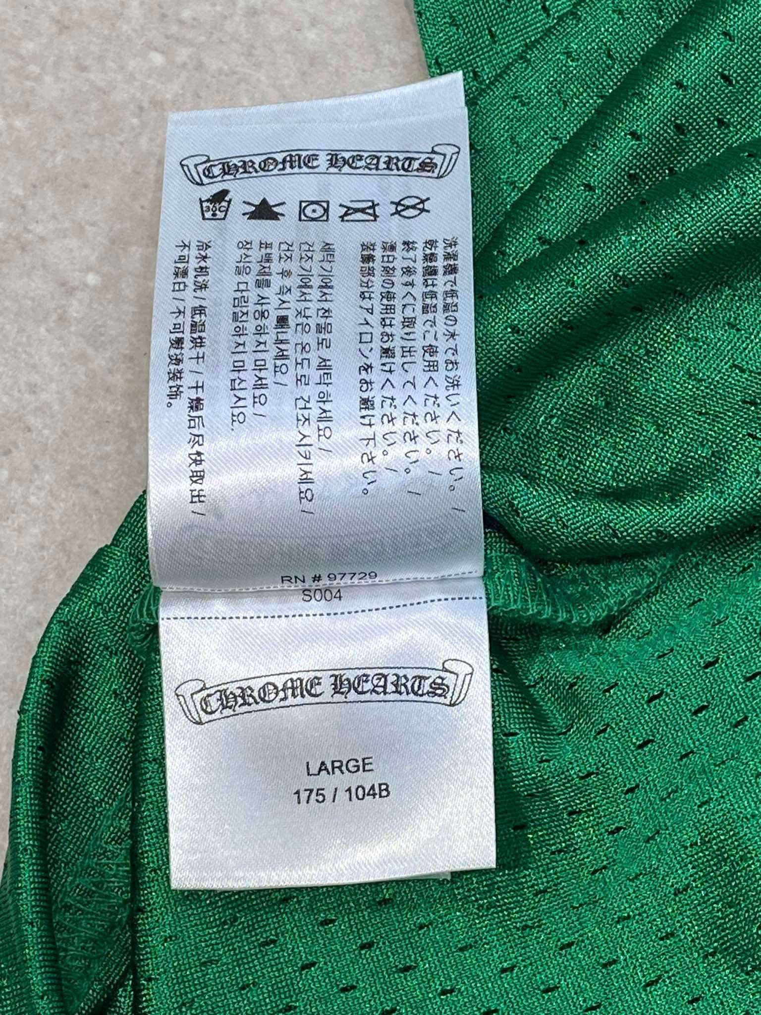Chrome Hearts CHROME HEARTS Mesh Jersey Long Sleeve Tee GREEN Size US L / EU 52-54 / 3 - 15 Thumbnail