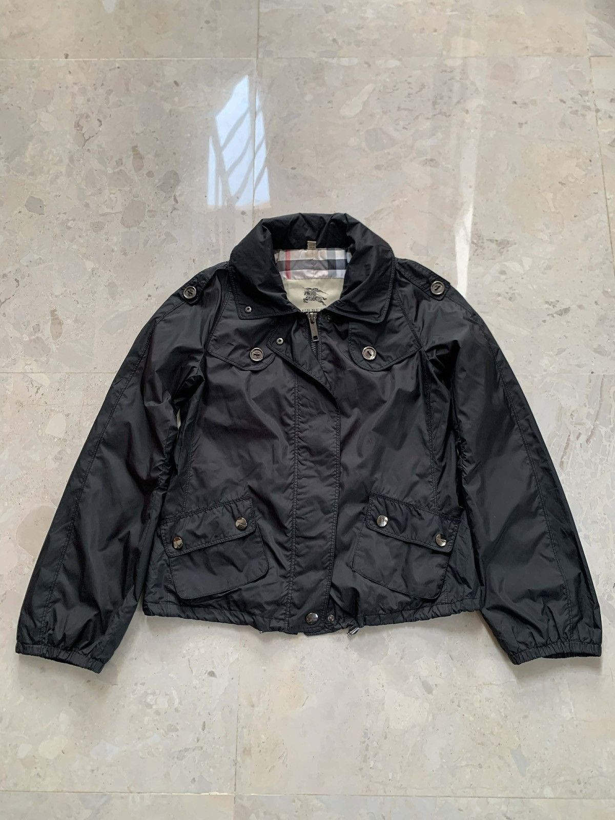 Burberry Burberry Nylon Utility Jacket (Black) Size M / US 6-8 / IT 42-44 - 1 Thumbnail
