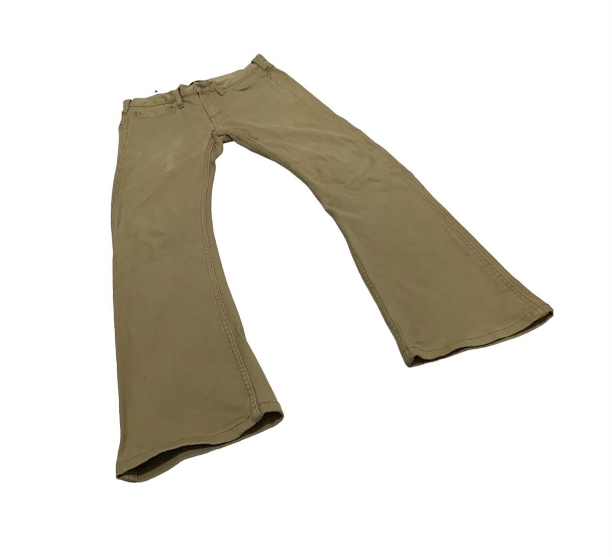 Jun Hasimoto long flare pants archiveJunhashimoto khaki