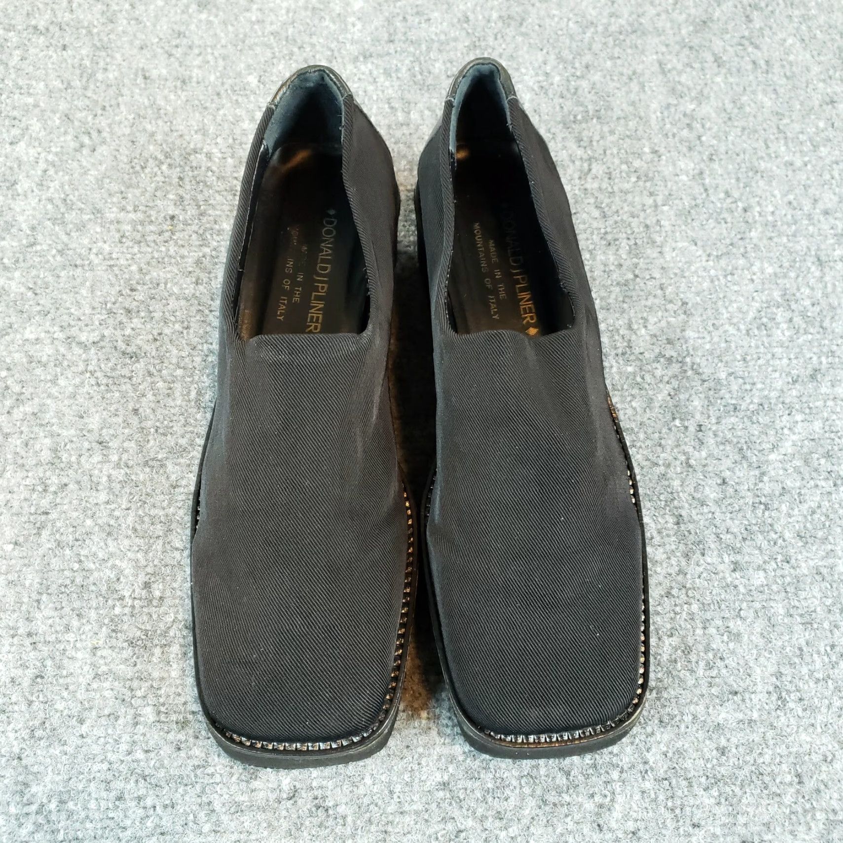 Donald Pliner Donald J Pliner Rave Flat Loafer Womens Size 10 Narrow Black Square Toe Casual Size US 10 / IT 40 - 3 Thumbnail