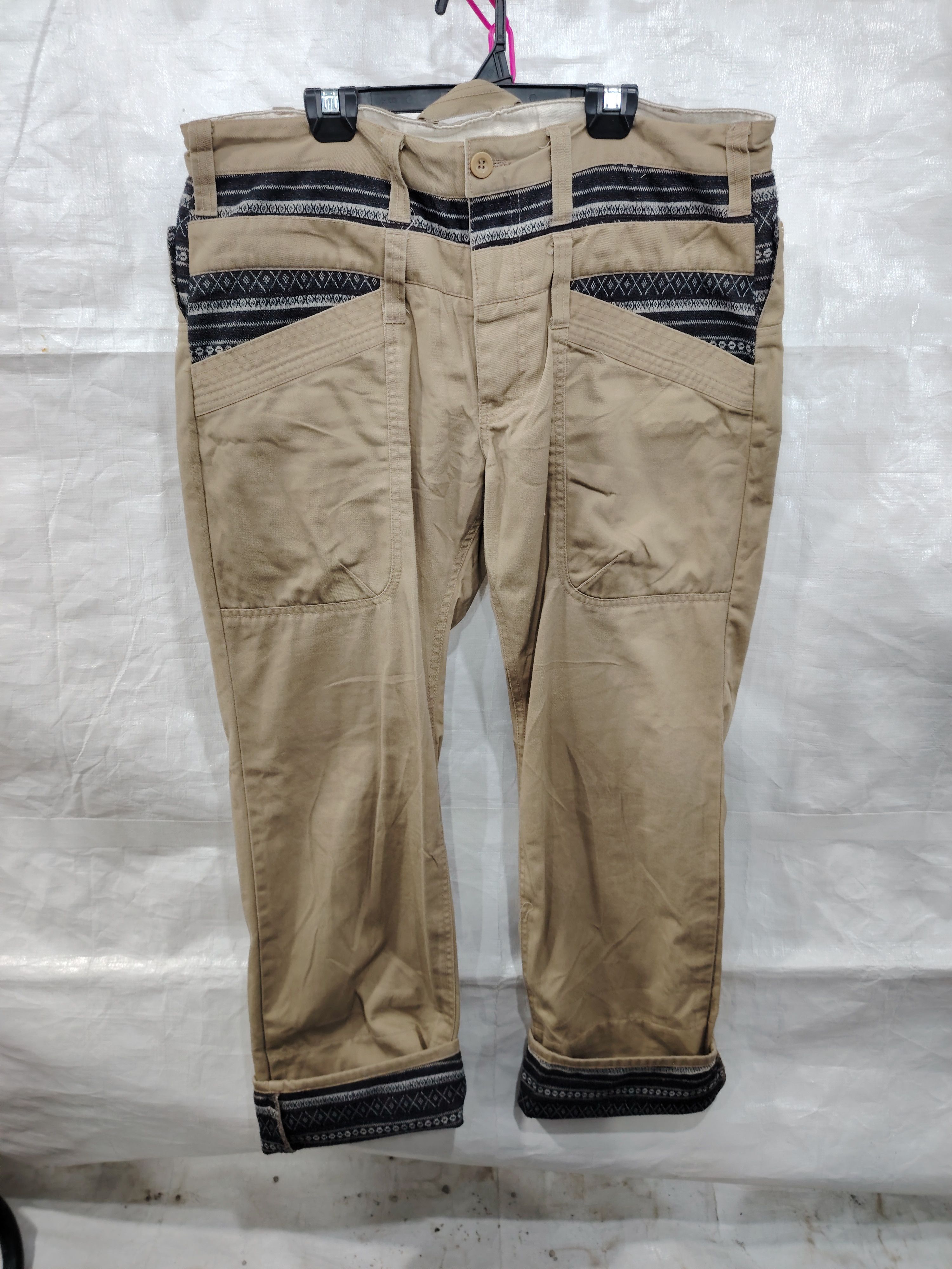 Japanese Brand VINTAGE JAPANESE DOUBLE WAIST CARGO PANTS Size US 36 / EU 52 - 3 Thumbnail