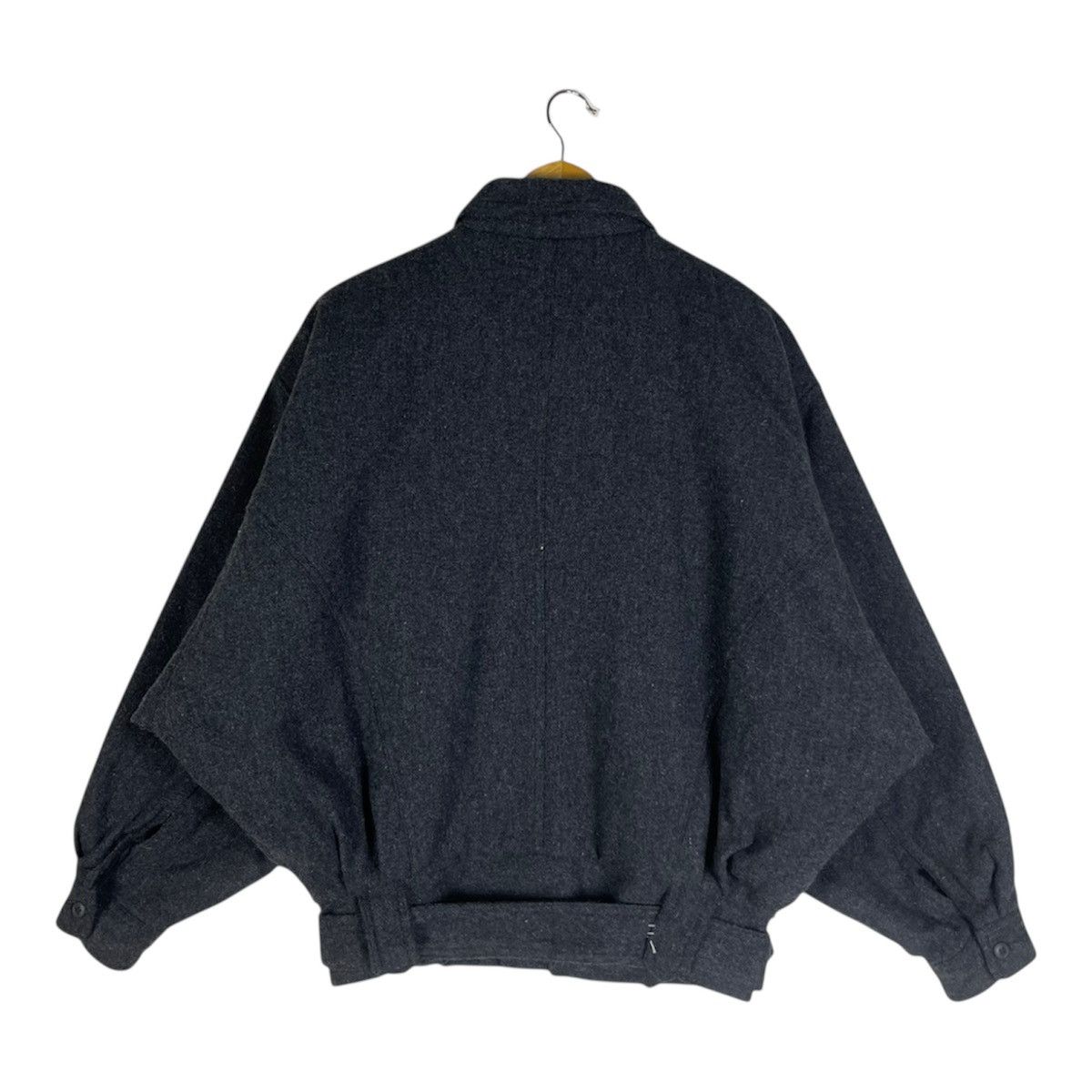 Issey Miyake Vintage Issey Miyake Inspired Cross Breed Wool Bomber Style Size US L / EU 52-54 / 3 - 2 Thumbnail