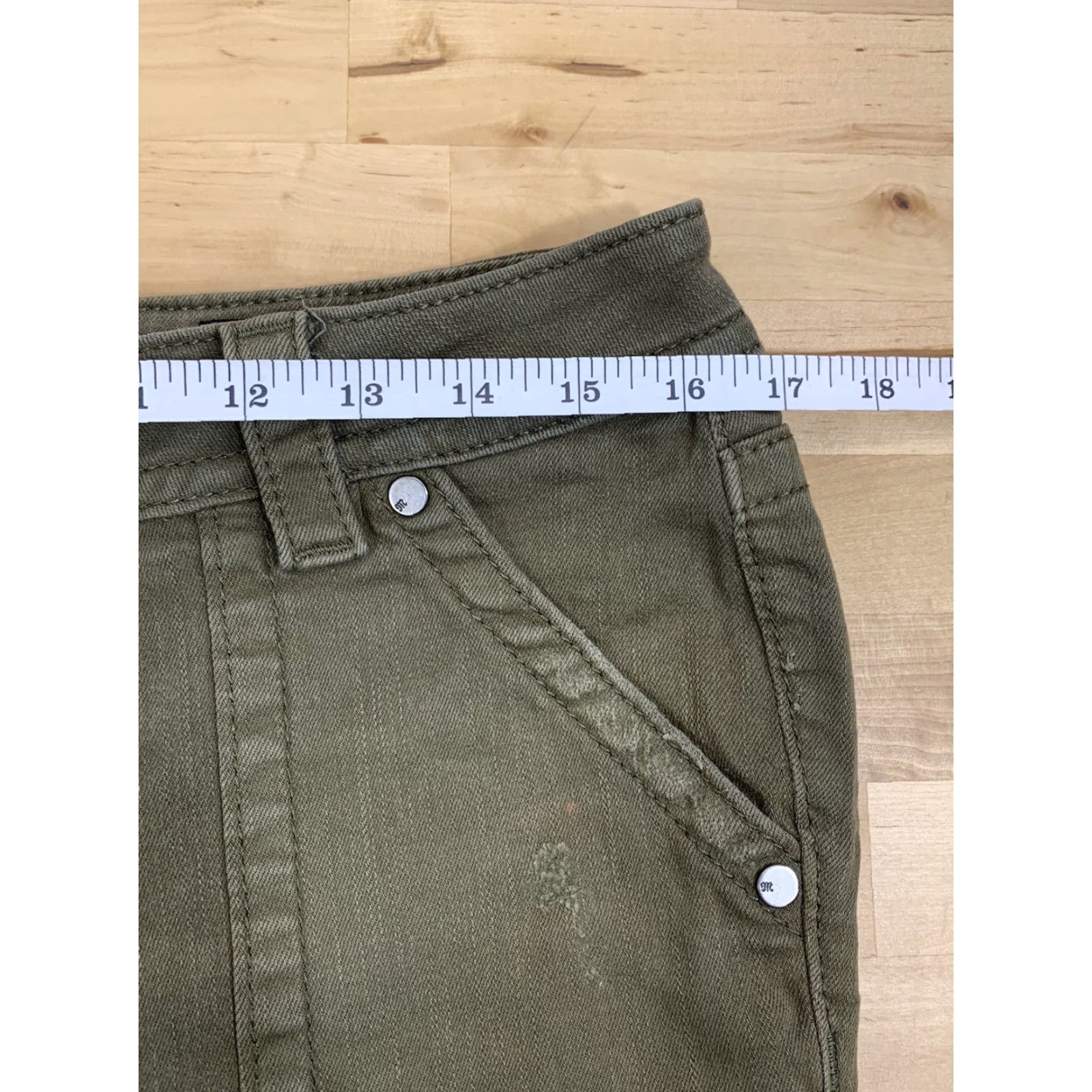 Miss Me Miss Me Women's Jeans Mid-Rise Easy Skinny Green Size 27 Size 27" / US 4 / IT 40 - 6 Thumbnail