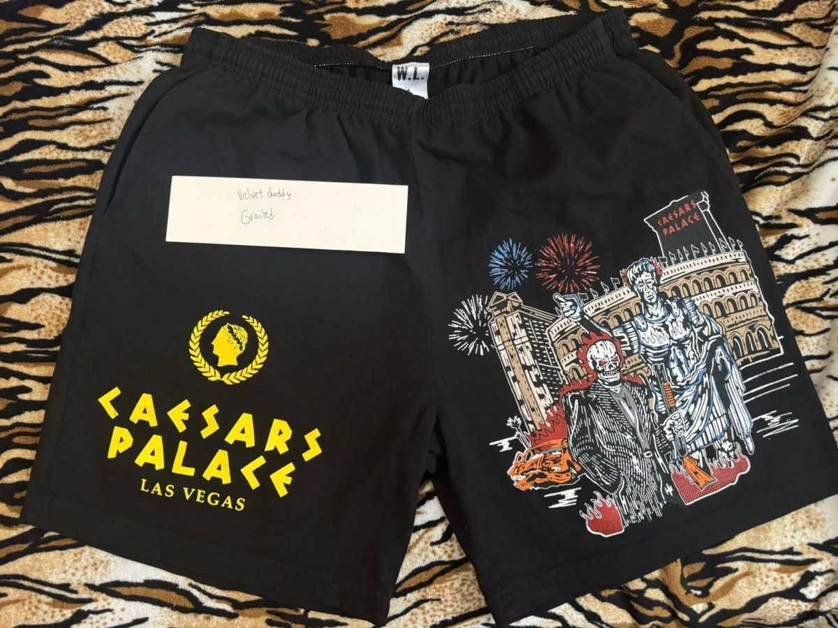 image of Warren Lotas Las Vegas Caesars Palace Black Shorts, Men's (Size 36)