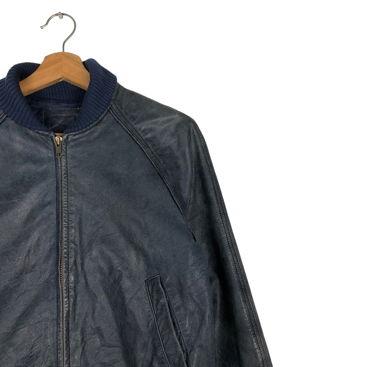 Japanese Brand 🔥BIKER LEATHER JACKET JAPAN MADE INSPIRE ISSEY MIYAKE Size US XS / EU 42 / 0 - 4 Thumbnail