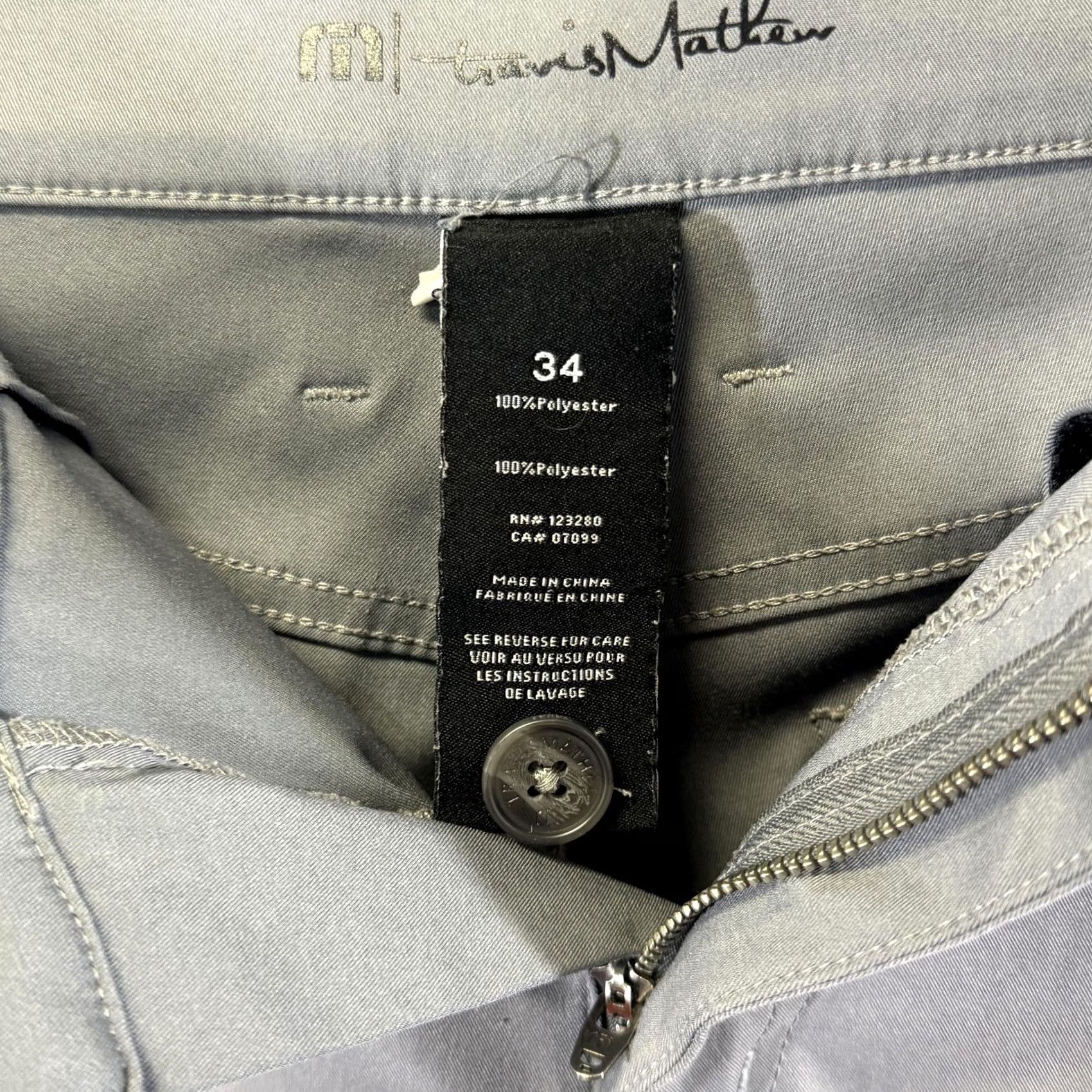 TravisMathew VINTAGE TravisMathew Pants Mens 34 Gray Performance Travel Hidden Zip Pocket Golf Size US 34 / EU 50 - 5 Thumbnail