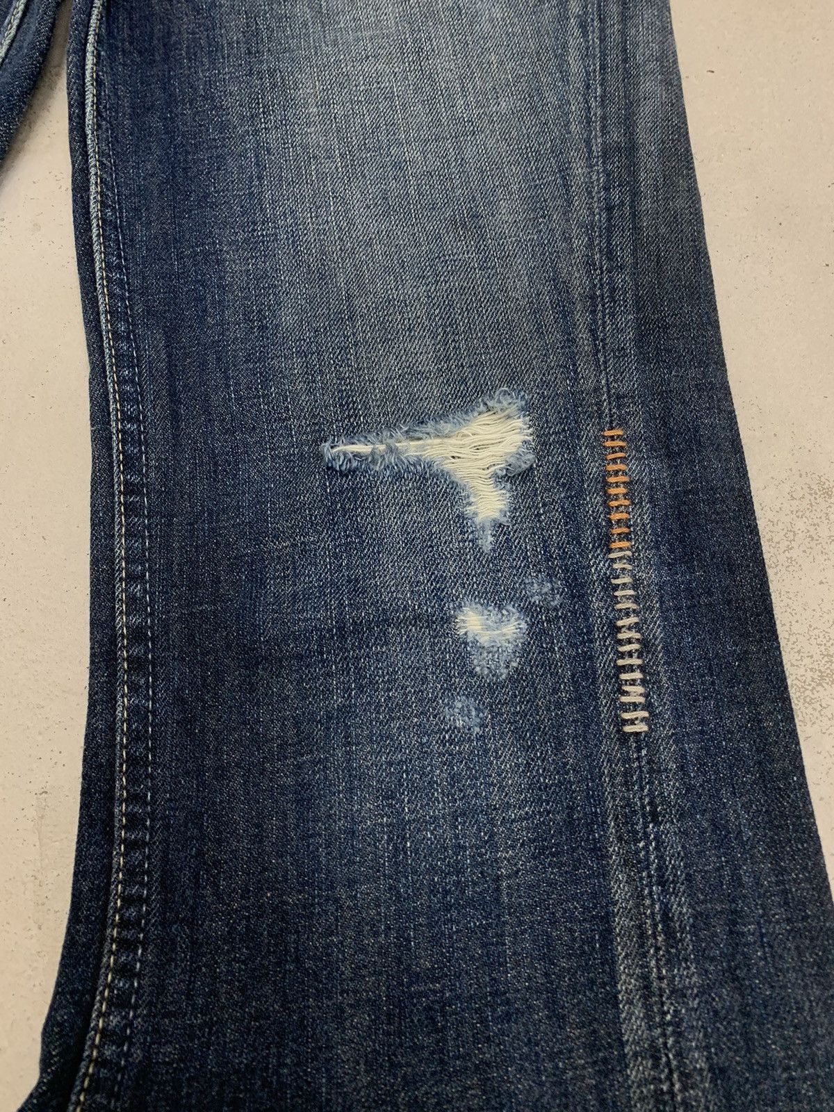 20471120 × Japanese Brand Sweet Camel Flare Kapital Style Whisker Distressed Denim Size US 28 / EU 44 - 7 Thumbnail