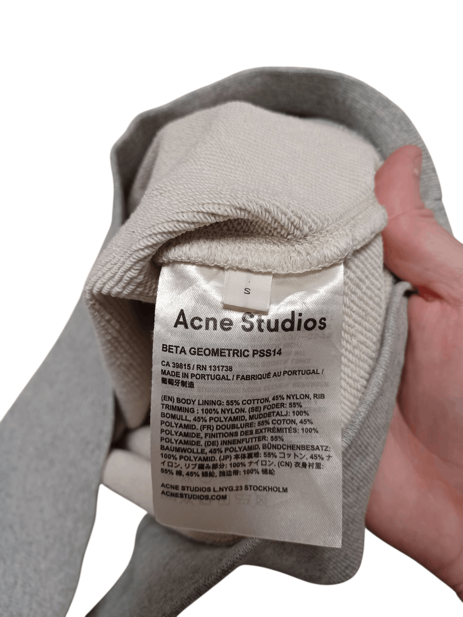 Acne Studios ACNE STUDIOS HEAVY COTTON MINIMALISM SWEATSHIRT Size US S / EU 44-46 / 1 - 5 Thumbnail