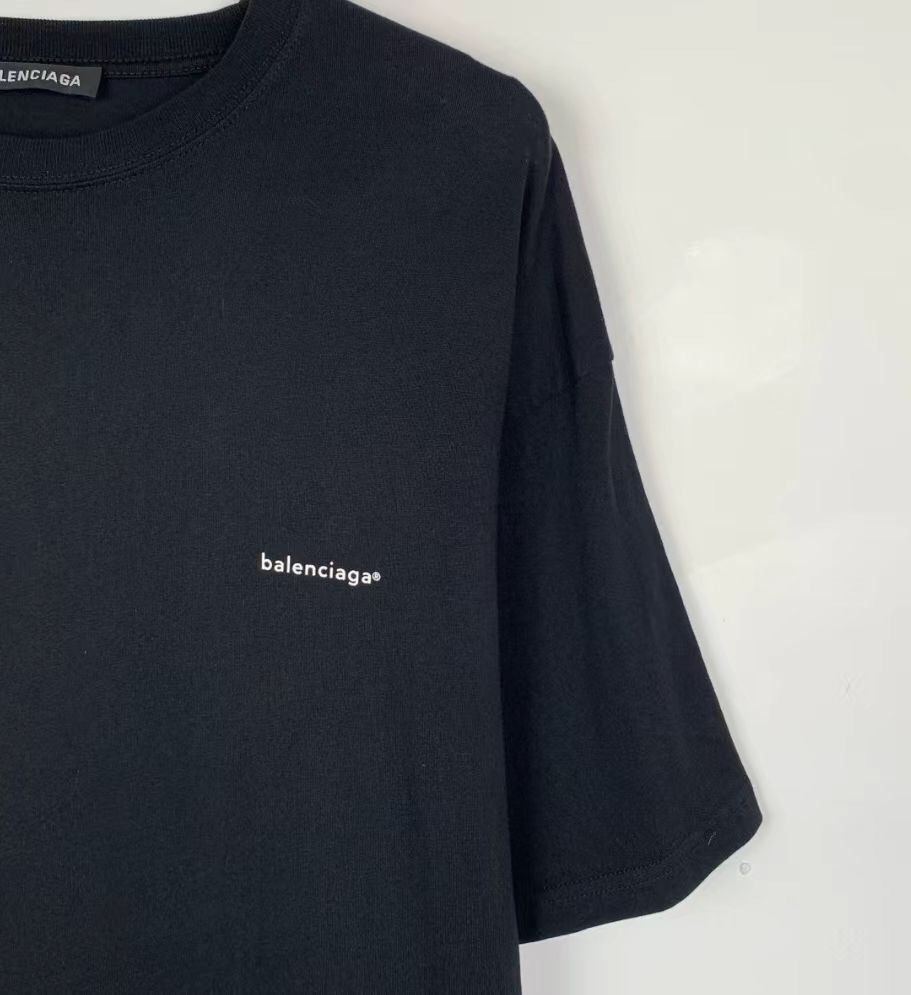 Balenciaga Balenciaga Small logo letter printed black round neck cott Size XS / US 0-2 / IT 36-38 - 3 Thumbnail