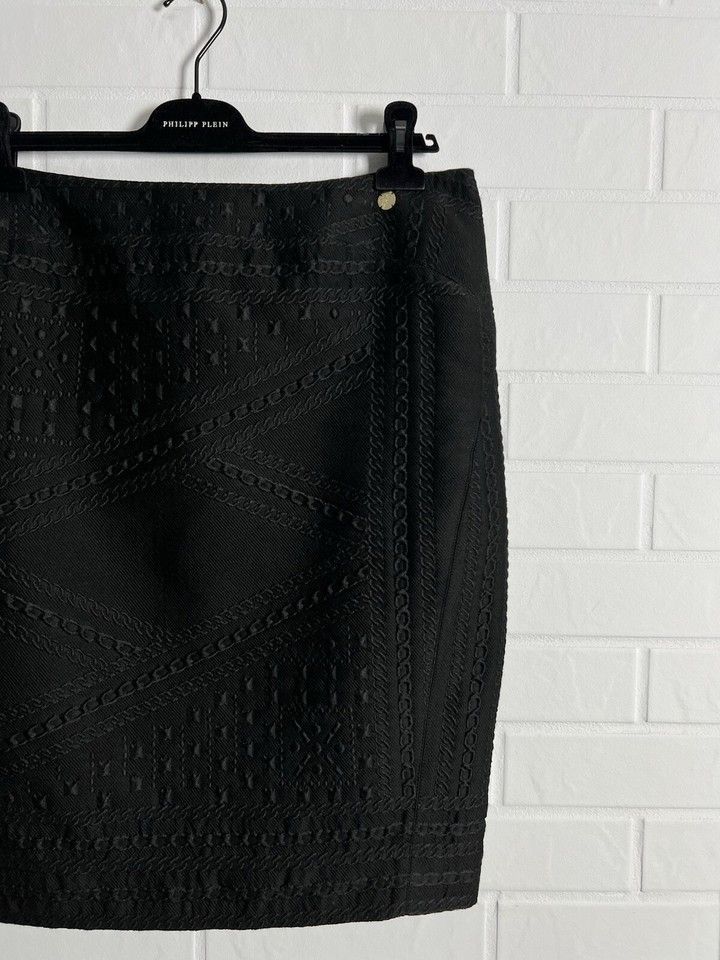 Versace Versace Collection Women's Skirt Cotton Blend Black Size 48 Size 34" / US 12 / IT 48 - 9 Thumbnail