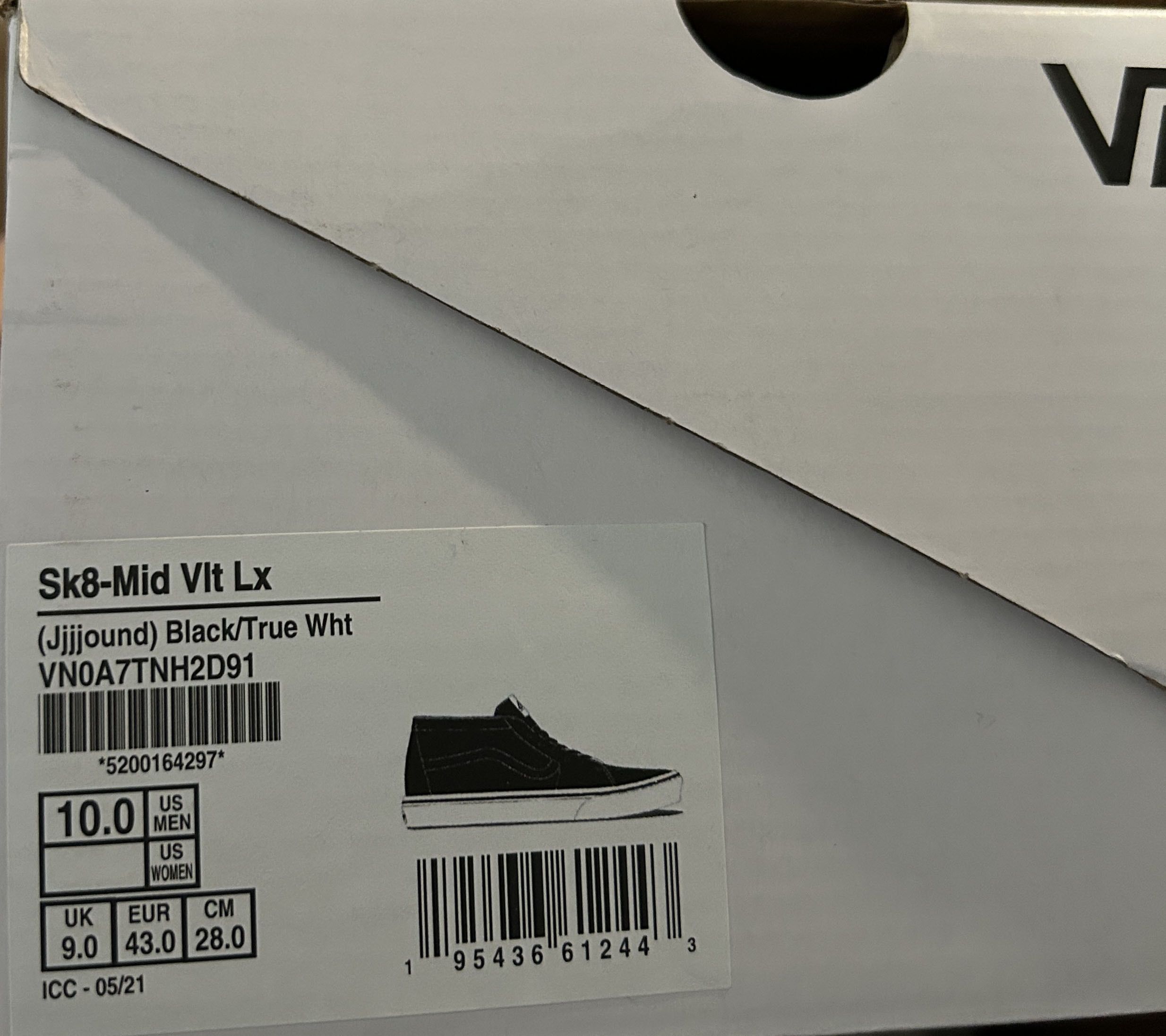 JJJJound × Vans Vans Vault Sk8-Mid LX JJJJound Black Size US 10 / EU 43 - 8 Thumbnail