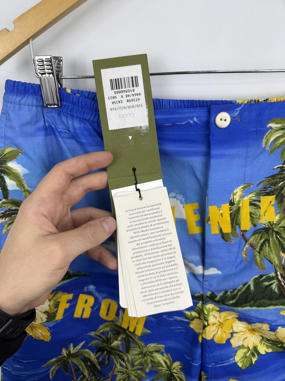 Gucci 🇮🇹 Gucci Souvenir From Los Angelis Swim High Waisted Shorts Size US 32 / EU 48 - 6 Thumbnail
