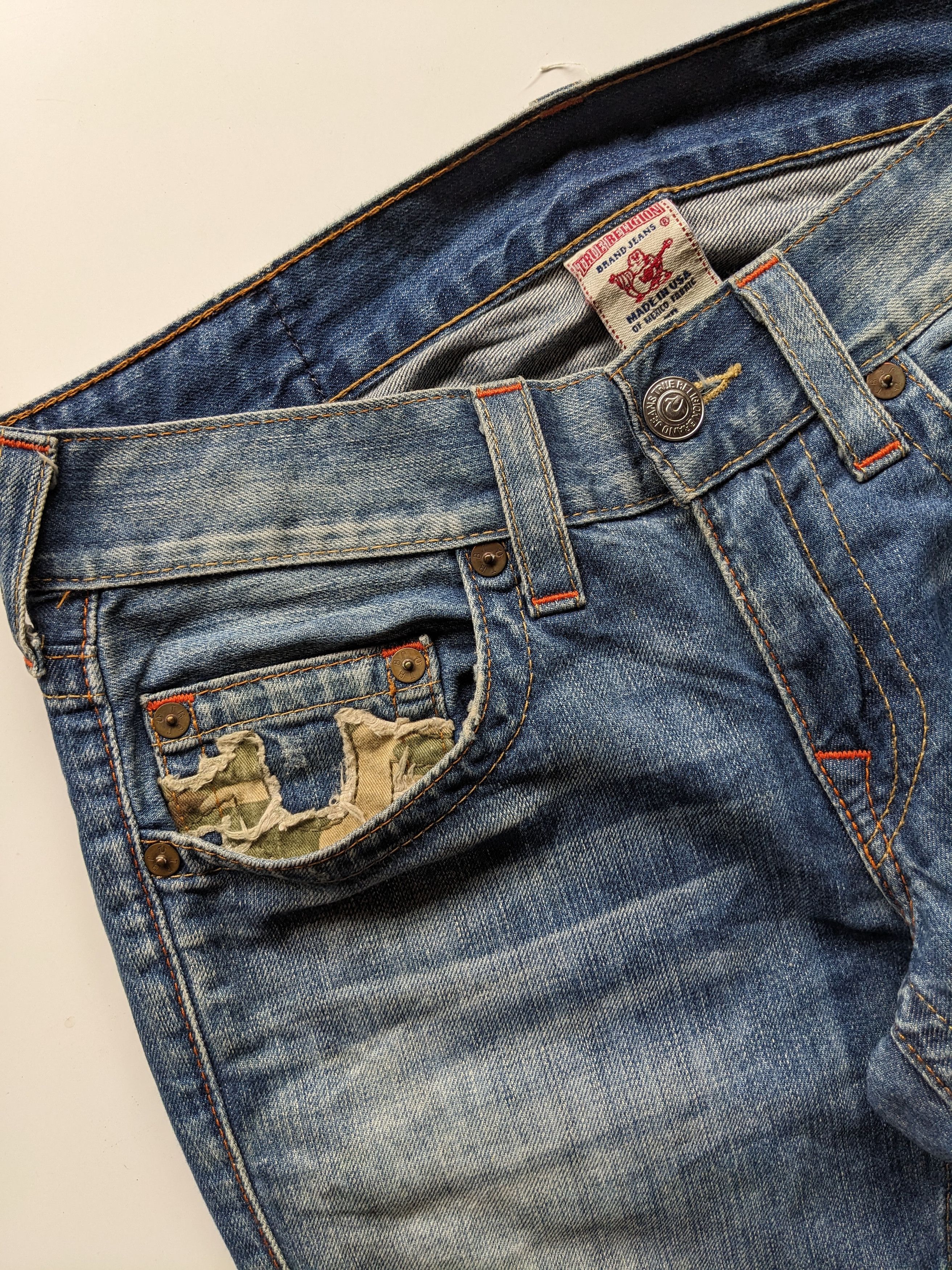 If Six Was Nine × Le Grande Bleu (L.G.B.) × True Religion True Religion distressed flare jeans Size US 33 - 5 Thumbnail
