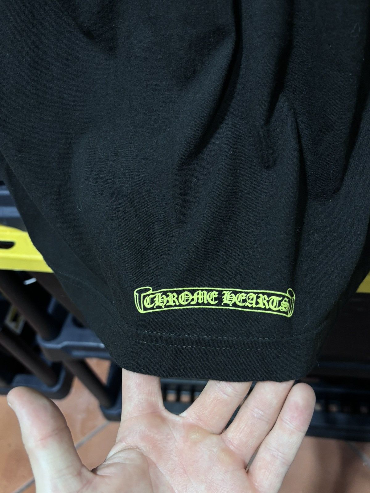 Chrome Hearts Chrome Hearts Neon Script Logo Black Tee Size US M / EU 48-50 / 2 - 5 Thumbnail