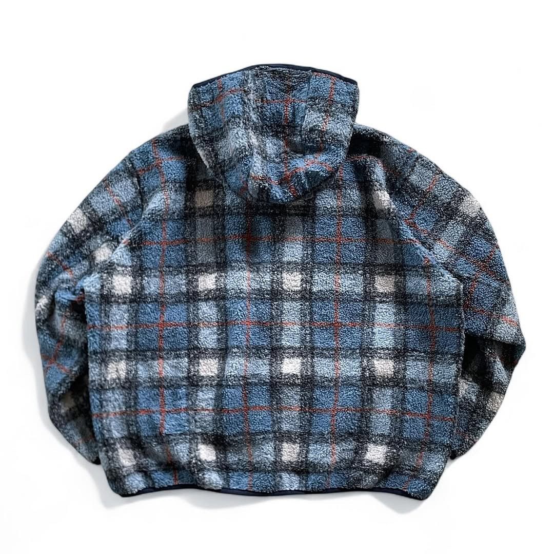 JW Anderson Uniqlo x JW Anderson Plaid Fleece Hooded Jacket Size US XL / EU 56 / 4 - 3 Thumbnail
