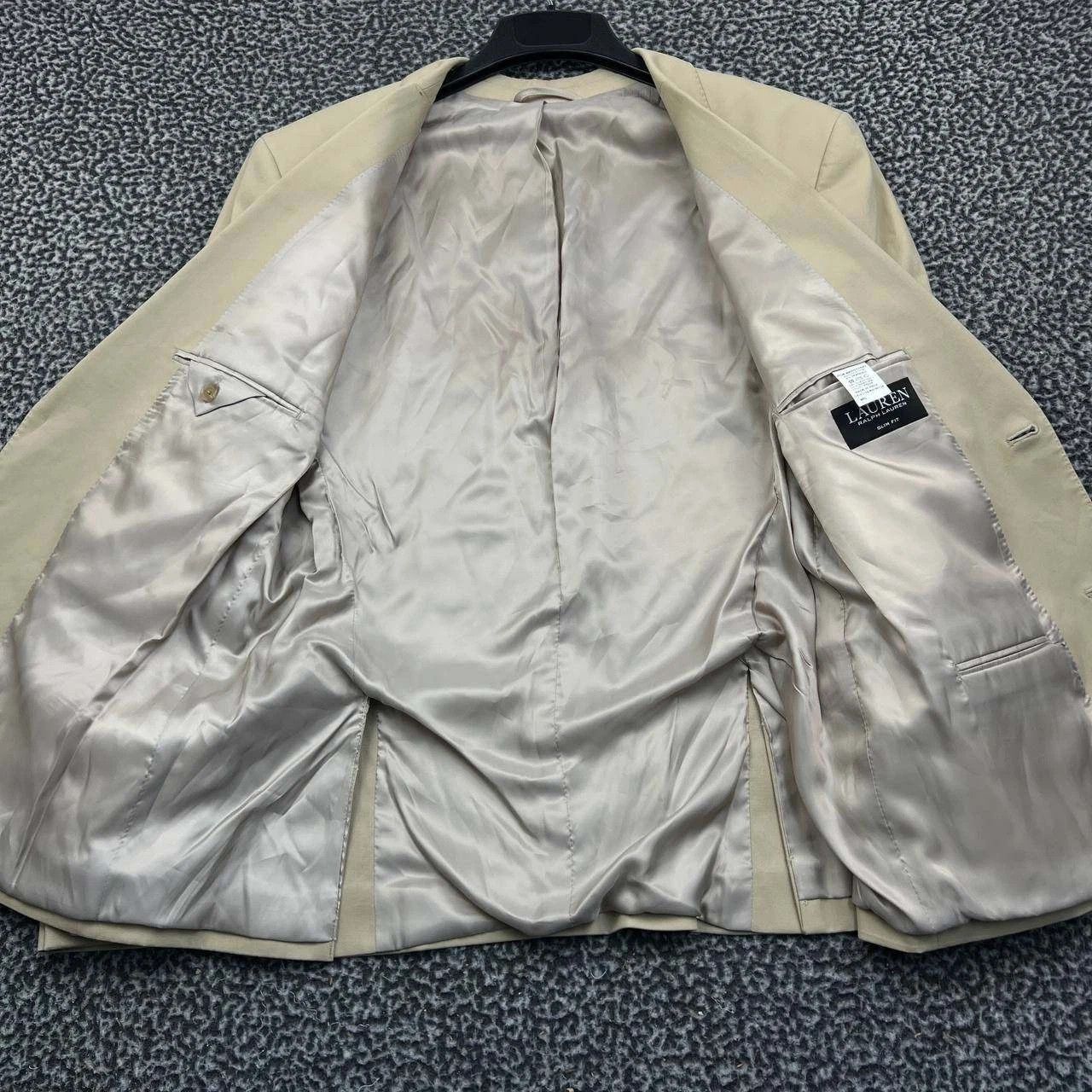 Lauren Ralph Lauren Lauren Ralph Lauren Blazer Men 46L Slim Fit 2 Button Cotton Size 46L - 2 Thumbnail