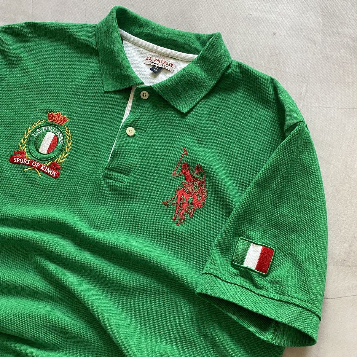 Polo Ralph Lauren Vintage Italy Style Polo Ralph Lauren Big Logo RRL T-Shirt Size US M / EU 48-50 / 2 - 5 Thumbnail