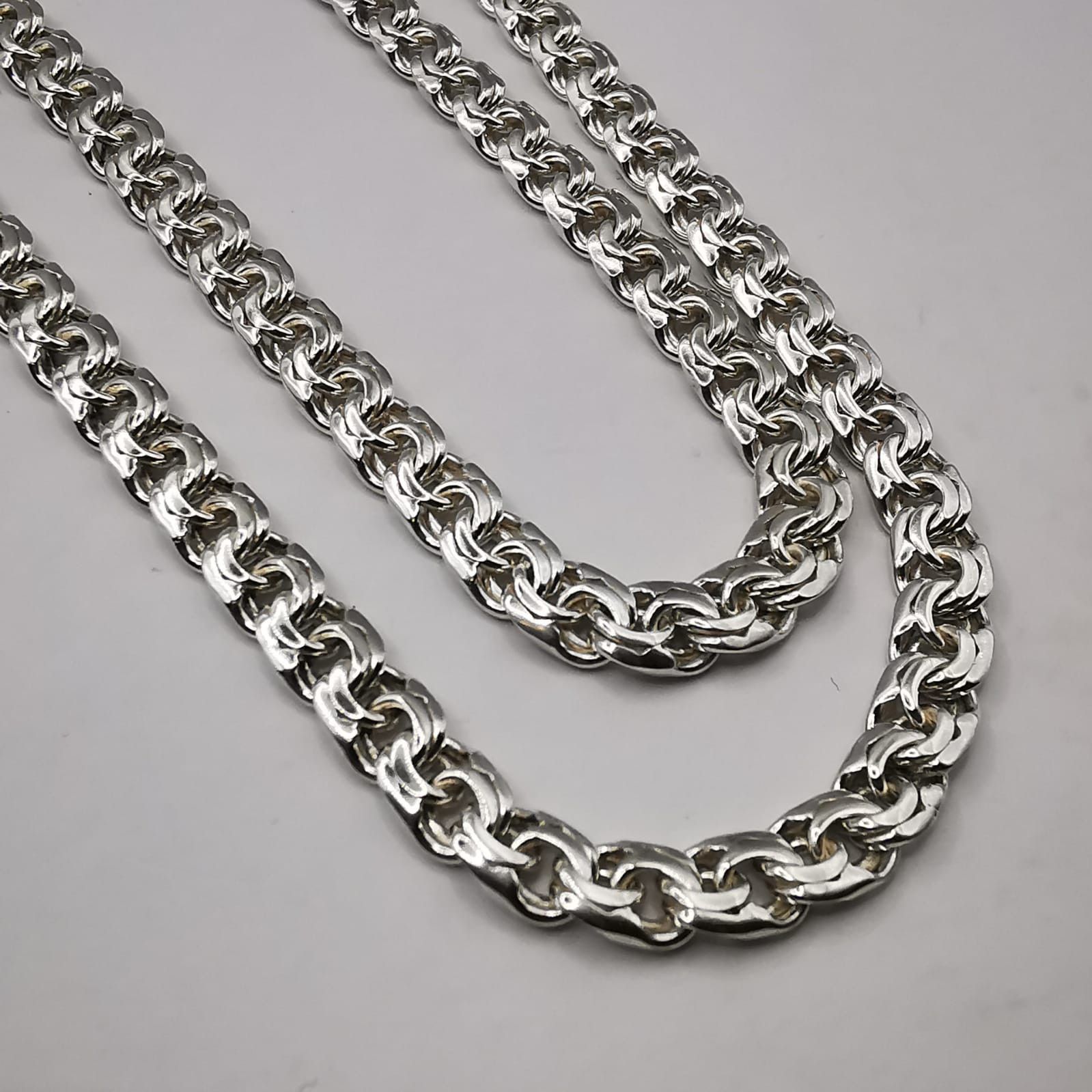 Sterling Silver Vintage Jewelry Chains,925 Sterling Silver 27,27g Size ONE SIZE - 2 Thumbnail