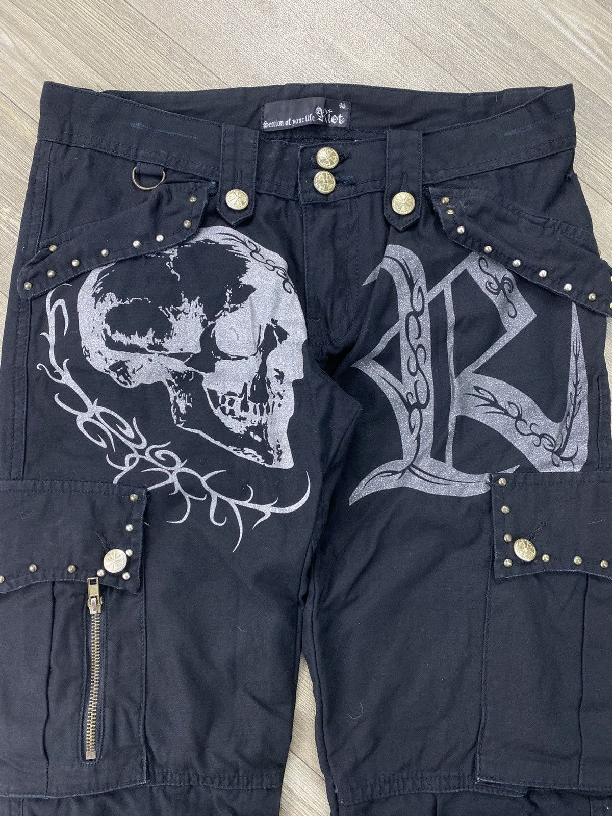 Hysteric Glamour 2000s Skulls Riot Ifsixwasnine Lgb Punk Bondage Cargo Pants Size US 30 / EU 46 - 5 Thumbnail