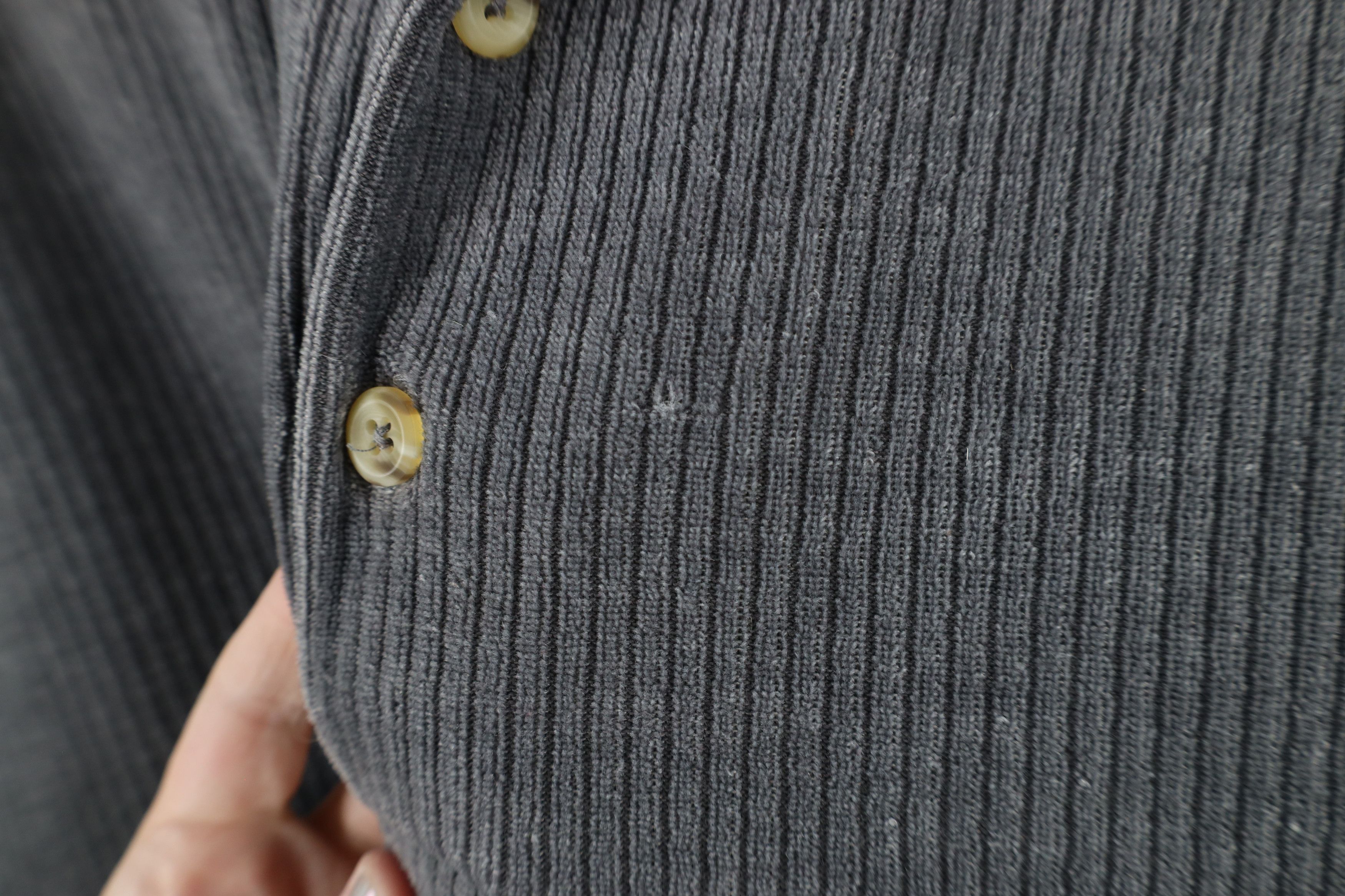 Vintage Vintage 90s Streetwear Fleece Collared Polo Sweater Gray USA Size US XL / EU 56 / 4 - 4 Thumbnail