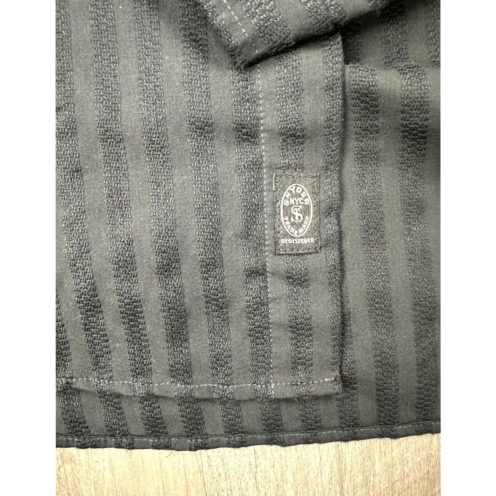 Todd Snyder Todd Snyder Jacquard Two Pocket Point Collar Black Long Sleeve Button Down Med Shirt Mens M Size US M / EU 48-50 / 2 - 7 Thumbnail