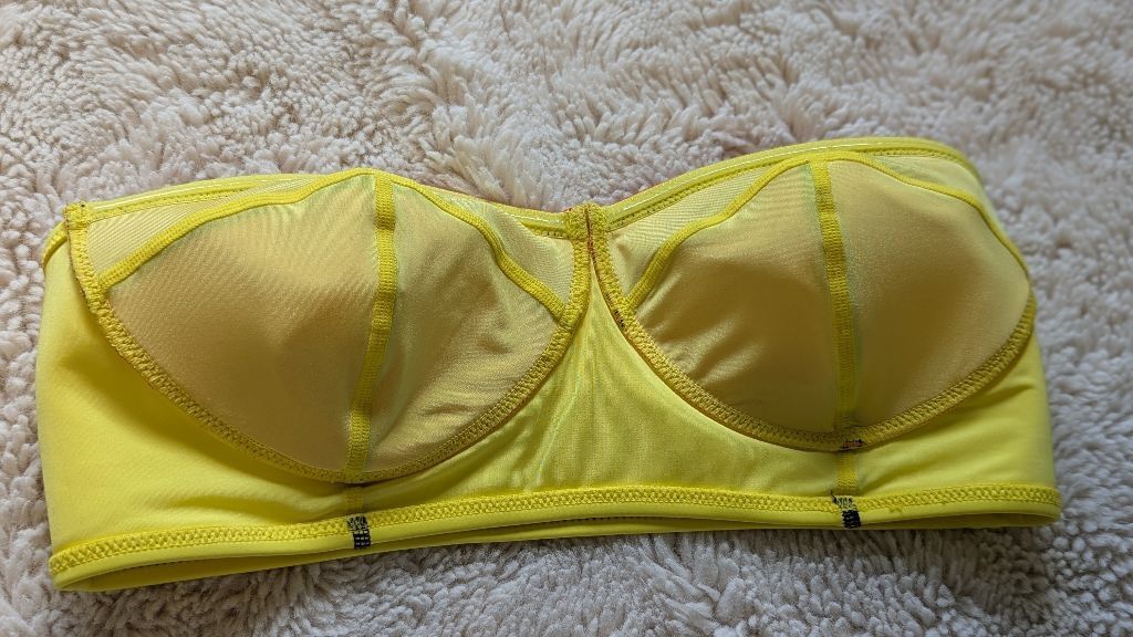 Designer Women's It's Now Cool Bikini Top, S, Yellow & Red Size S / US 4 / IT 40 - 4 Thumbnail