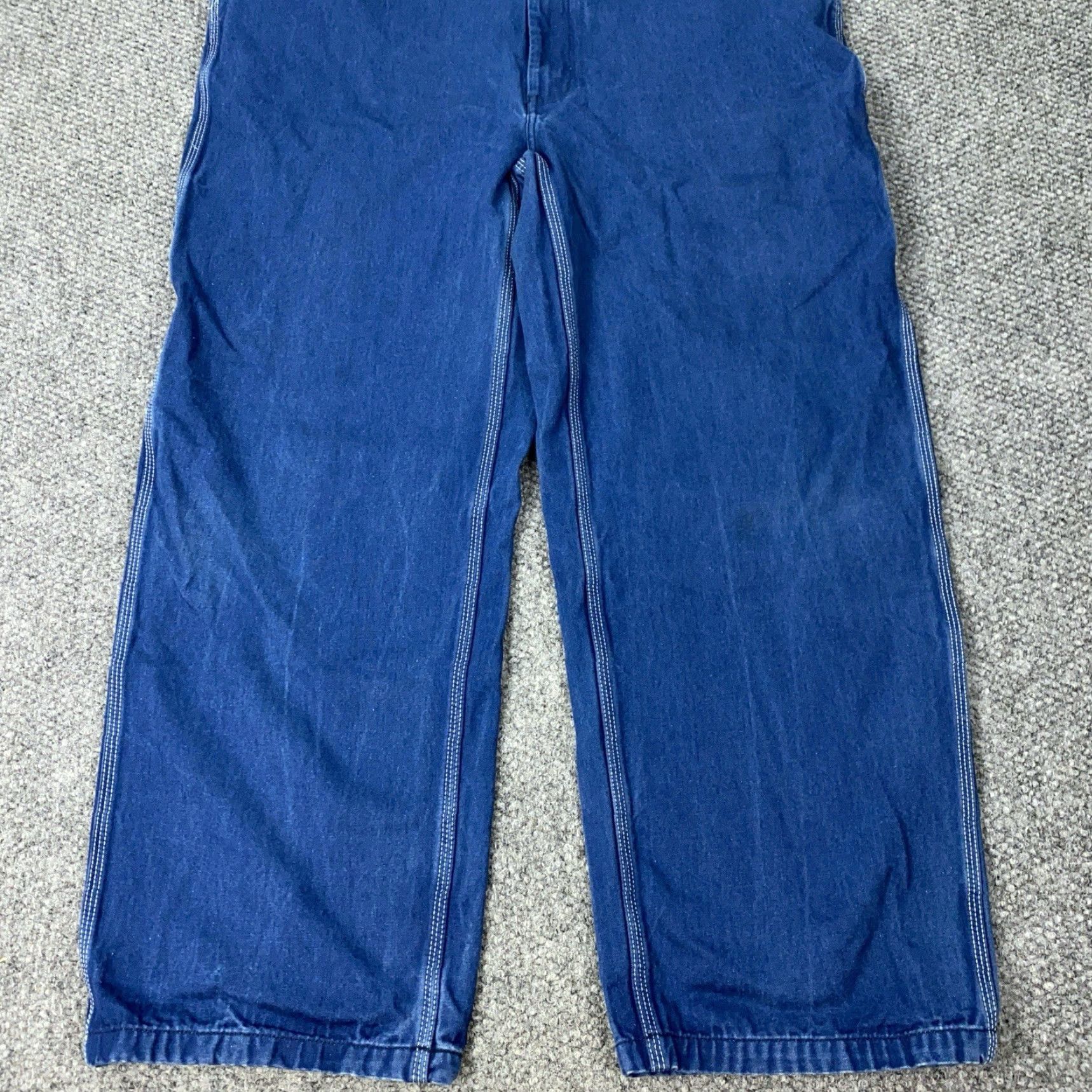 Vintage VINTAGE Liberty Denim Overalls Mens 42x30 Jeans 5-Pocket Blue 90s Hipster USA - Workwear Utility Pants Mens Size US 42 / EU 58 - 3 Thumbnail