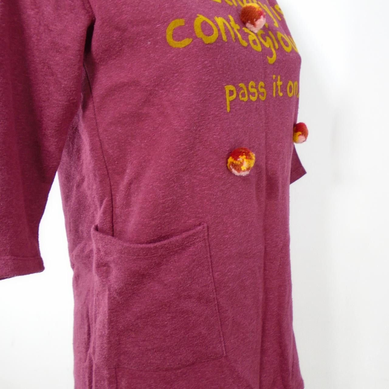 Zara Women's T-Shirt Zara. Bordeaux. XS. Used. Satisfactory Size XS / US 0-2 / IT 36-38 - 8 Thumbnail