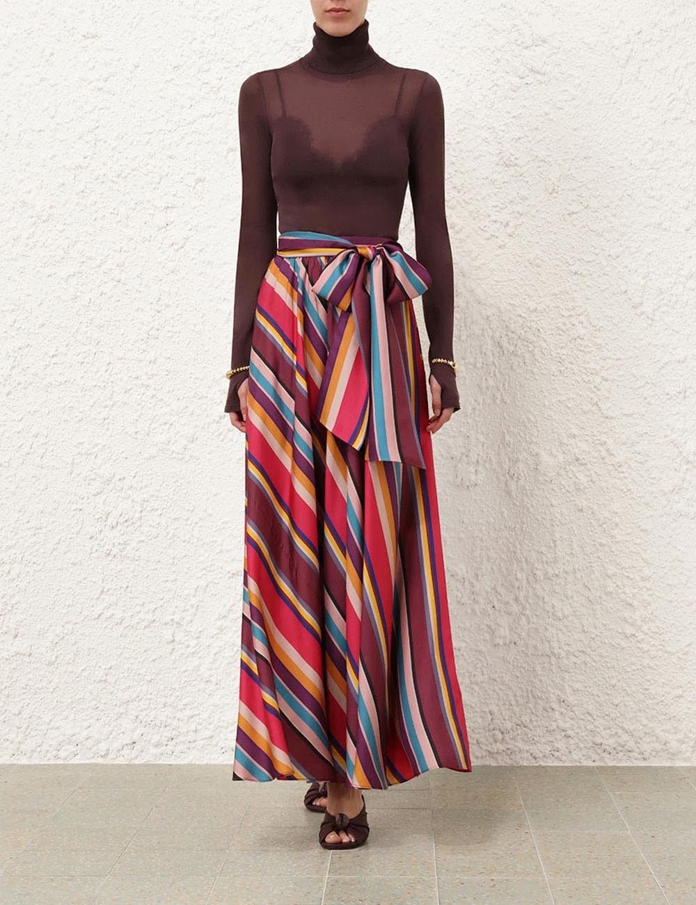Zimmermann oc11z0825 Pavilion Maxi Wrap Skirt in Multicolor Size 32" / US 10 / IT 46 - 7 Thumbnail