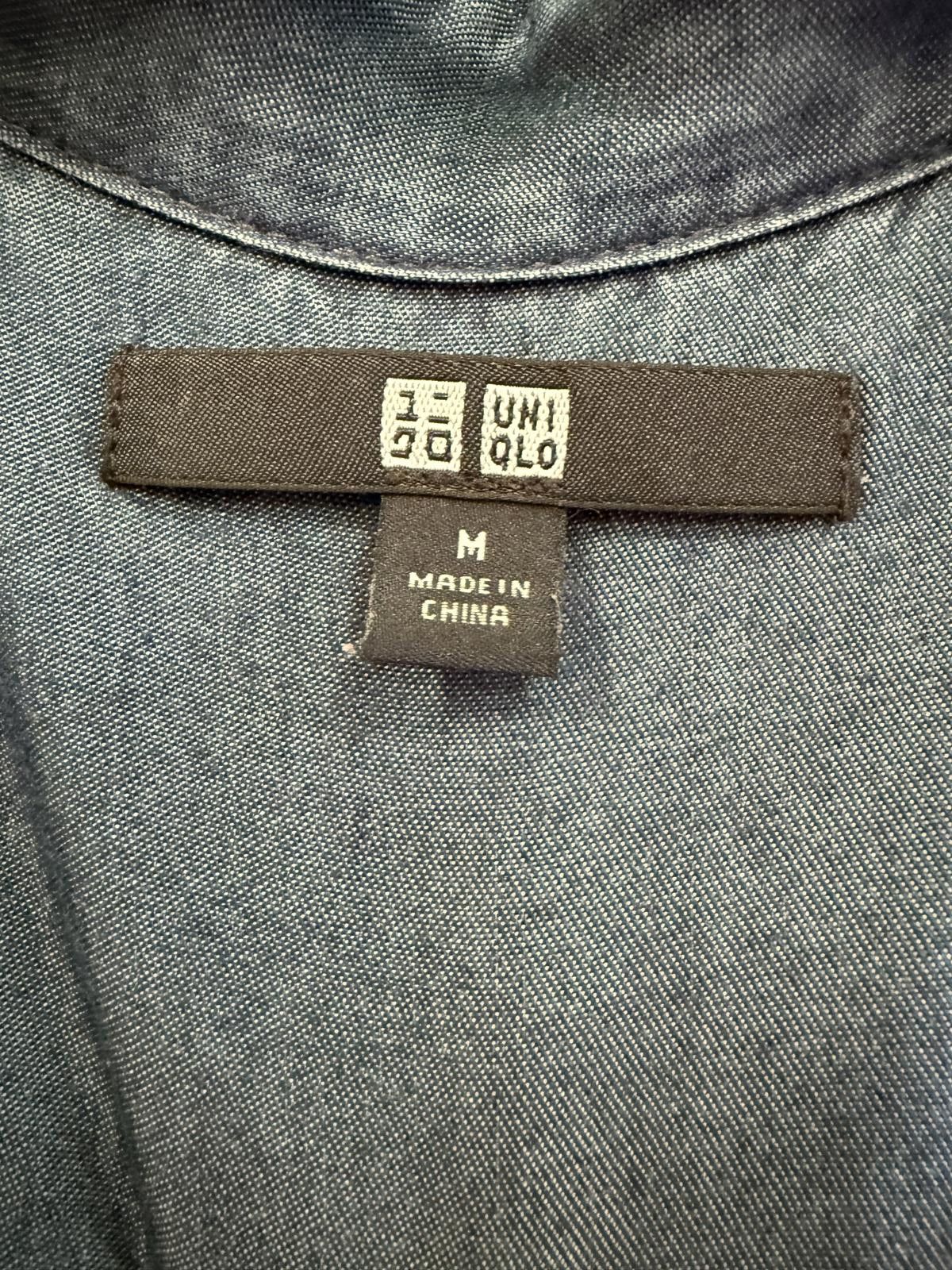 Uniqlo P-610 Uniqlo Women's Denim Shirt Dress - Size M Size M / US 6-8 / IT 42-44 - 2 Thumbnail