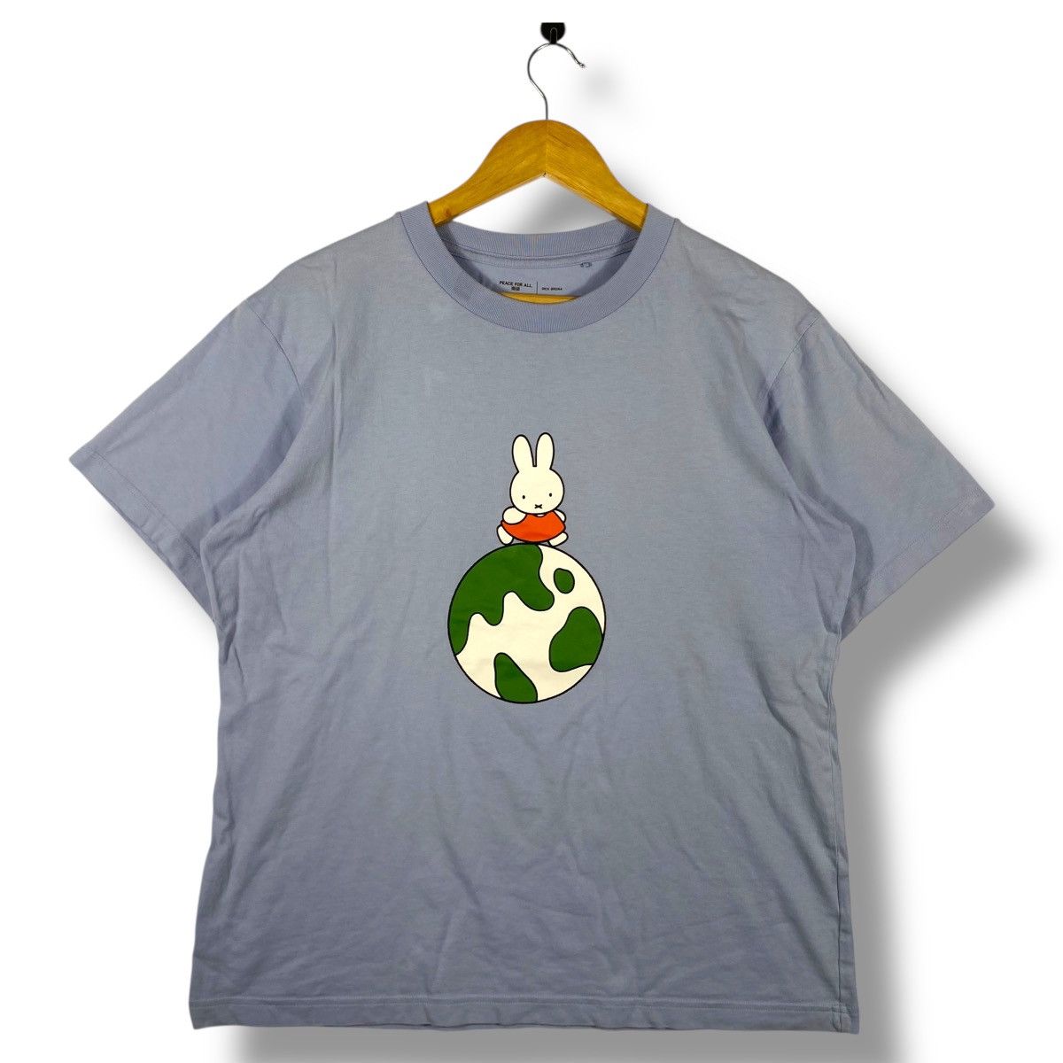 Cartoon Network × Japanese Brand MIFFY Dick Bruna Peace For All Graphic Faded Tee Shirt Size L / US 10 / IT 46 - 1 Thumbnail