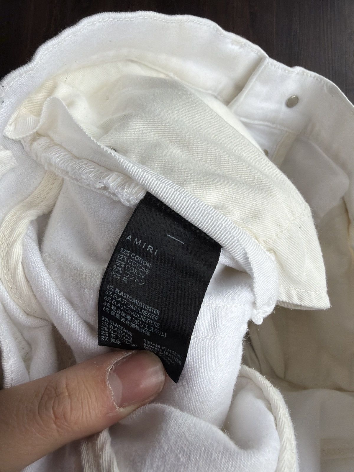 Amiri Amiri All White Patch MX1 Size US 34 / EU 50 - 6 Thumbnail