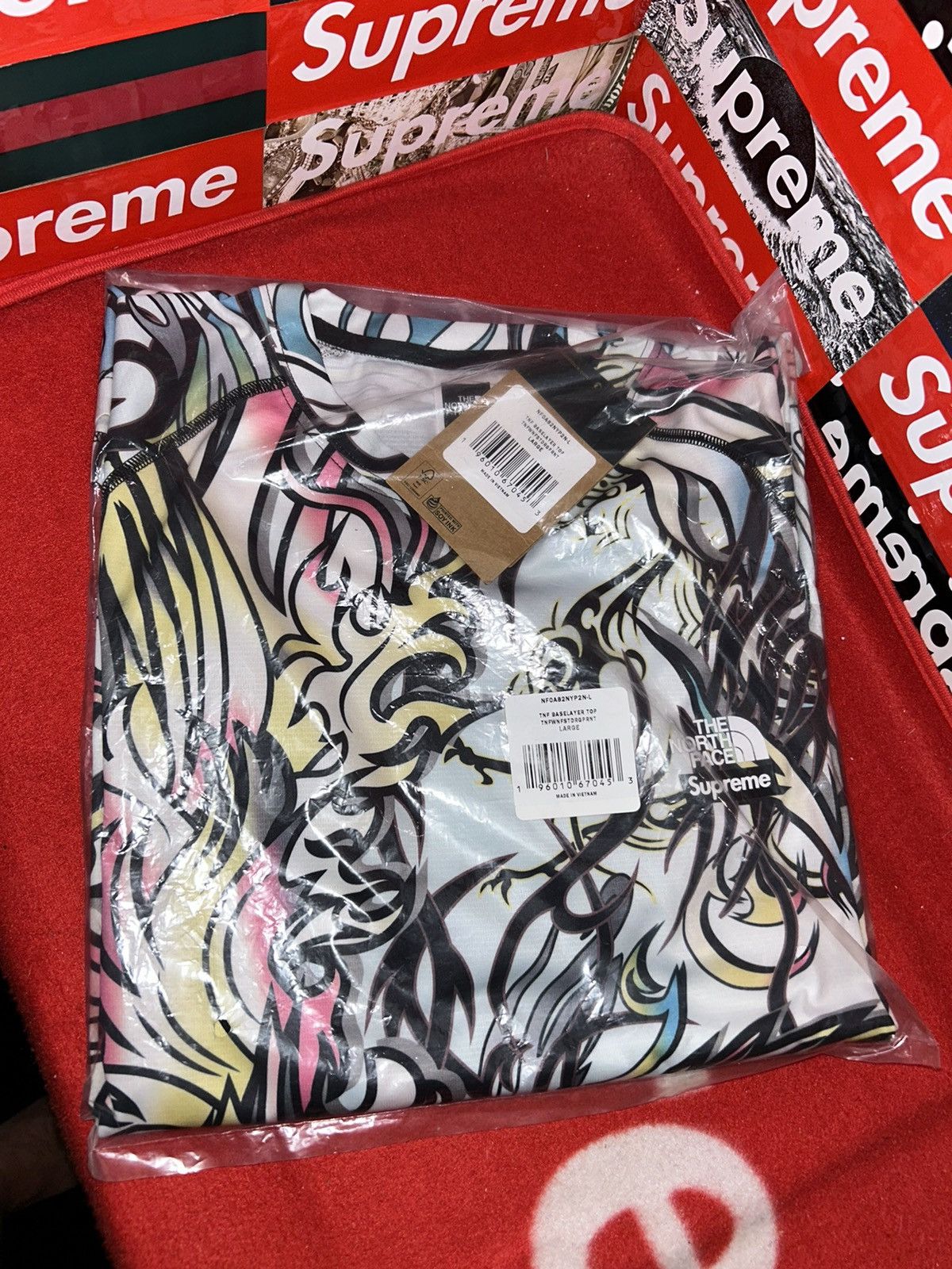 Supreme × The North Face Supreme The North Face Base Layer L/S Top FW22 Multicolor Size US L / EU 52-54 / 3 - 1 Thumbnail