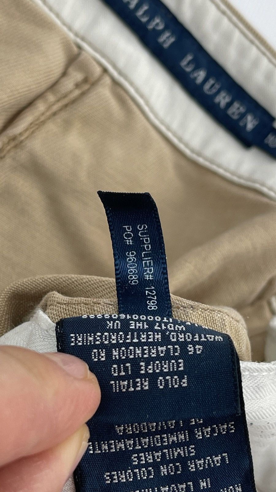 Polo Ralph Lauren × Vintage Polo Ralph Lauren Vintage 33x31 Beige Pants Size US 33 - 8 Thumbnail