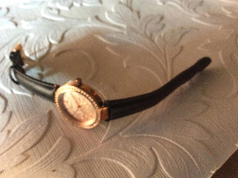 Other Henley ladies rose gold dial black leather strap watch Size ONE SIZE - 9 Thumbnail
