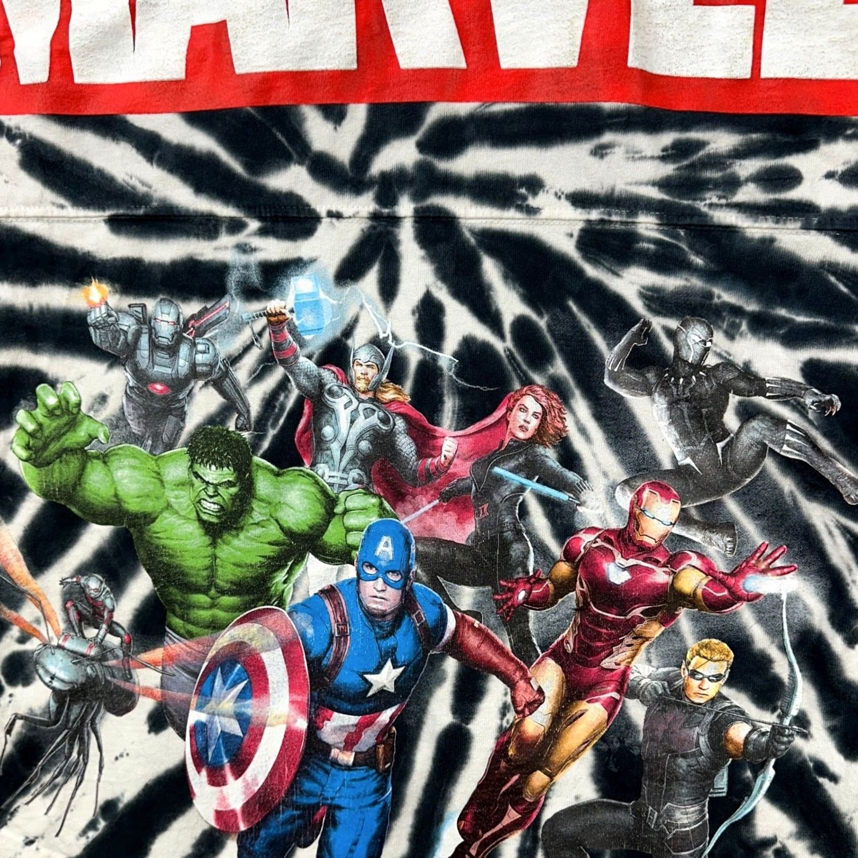 Vintage Marvel Spirit Jersey Sweatshirt Crew Neck Mens Small Black Tie Dye Graphic Print Size US S / EU 44-46 / 1 - 5 Thumbnail