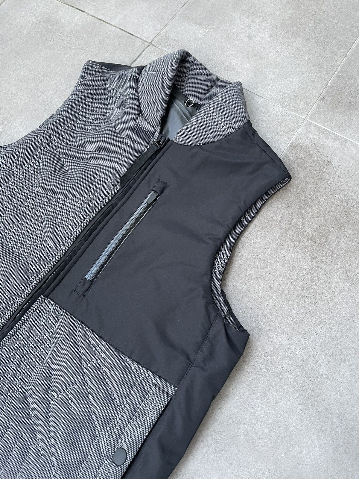 Nemen !DS! SS23 Nemen Chest Pocket 3D Knitted Black Vest Size US M / EU 48-50 / 2 - 13 Thumbnail