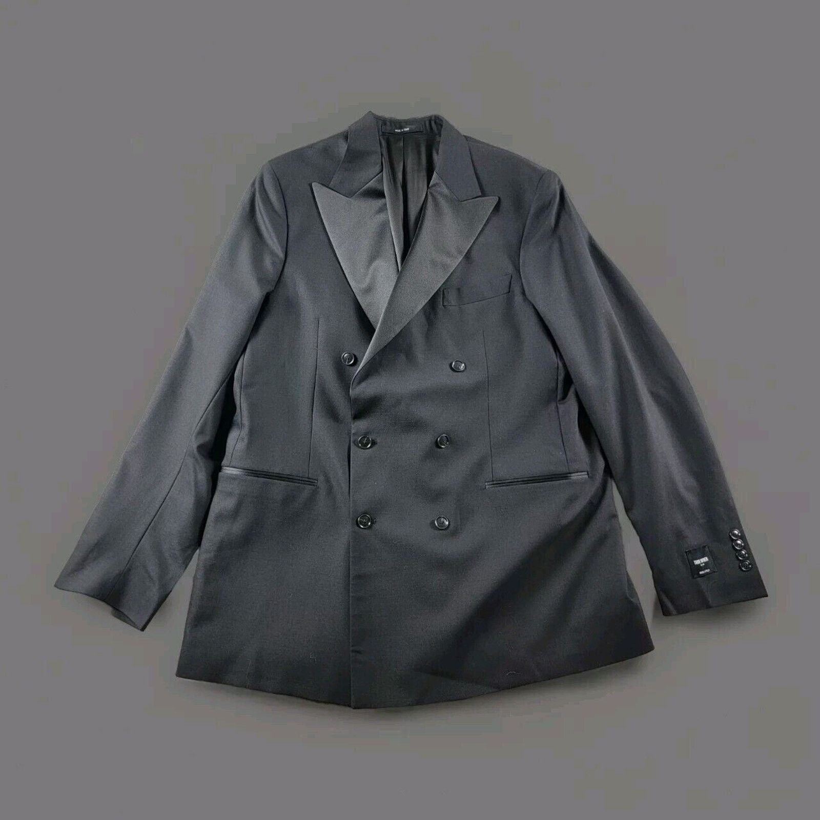 Todd Snyder Todd Snyder Italian Double Breasted Tuxedo Jacket Peak Lapel Size 46L - 1 Thumbnail