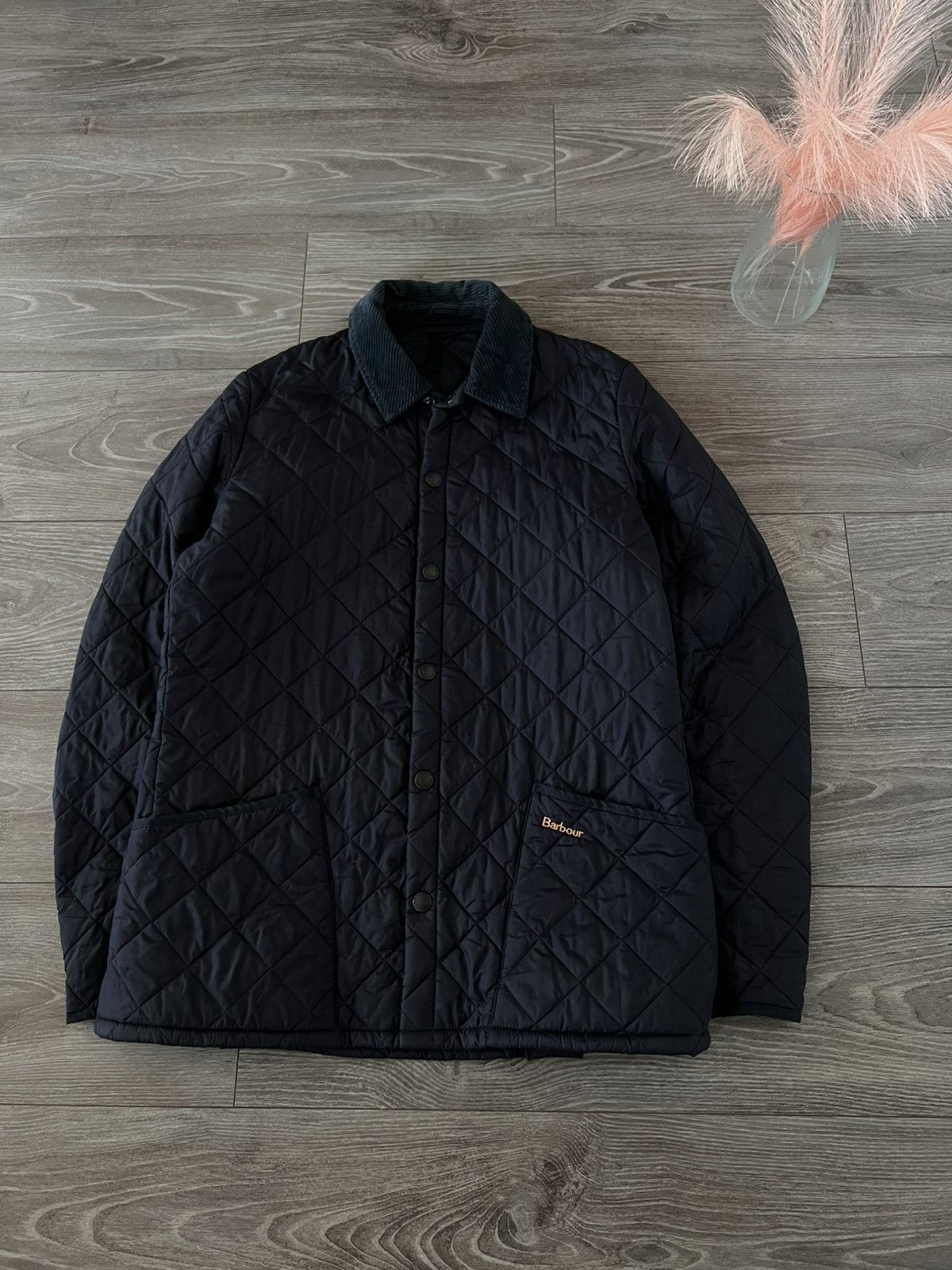 Barbour × Designer ‼️Vintage Barbour Heritage Liddesdale Knit Logo Jacket ‼️ Size US M / EU 48-50 / 2 - 1 Thumbnail