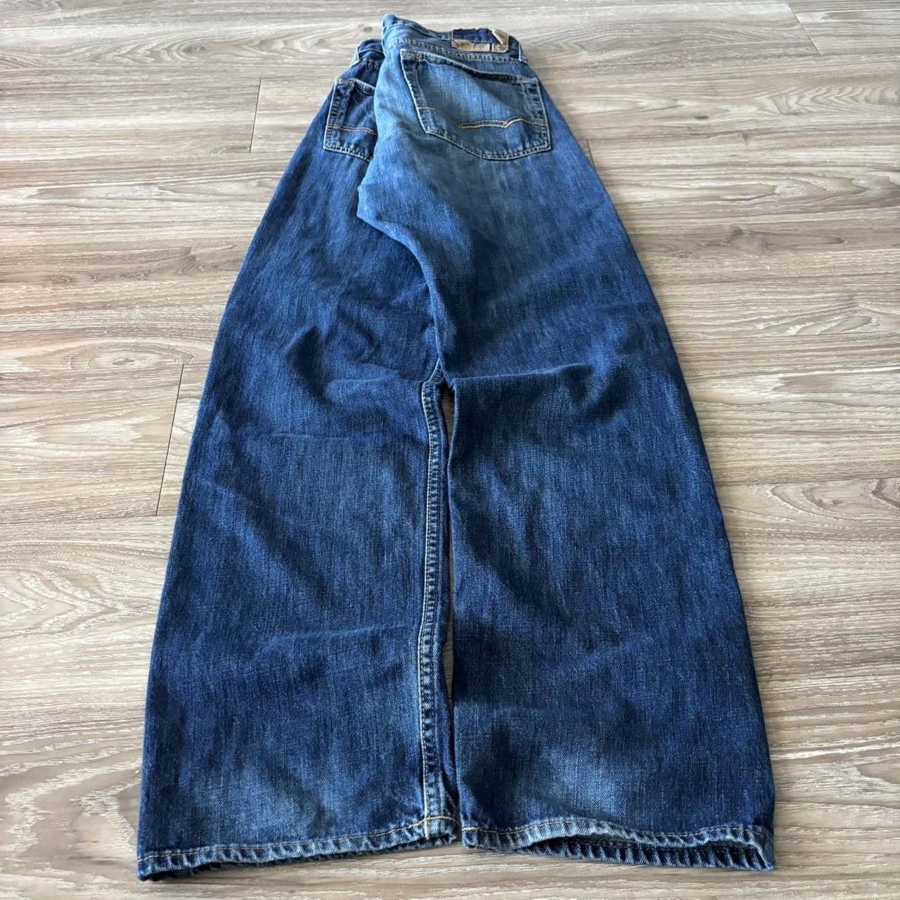 Japanese Brand Crazy Vintage Y2K/2000s Grunge Dark Wash Denim Jeans! 32x34 Size US 32 / EU 48 - 4 Thumbnail