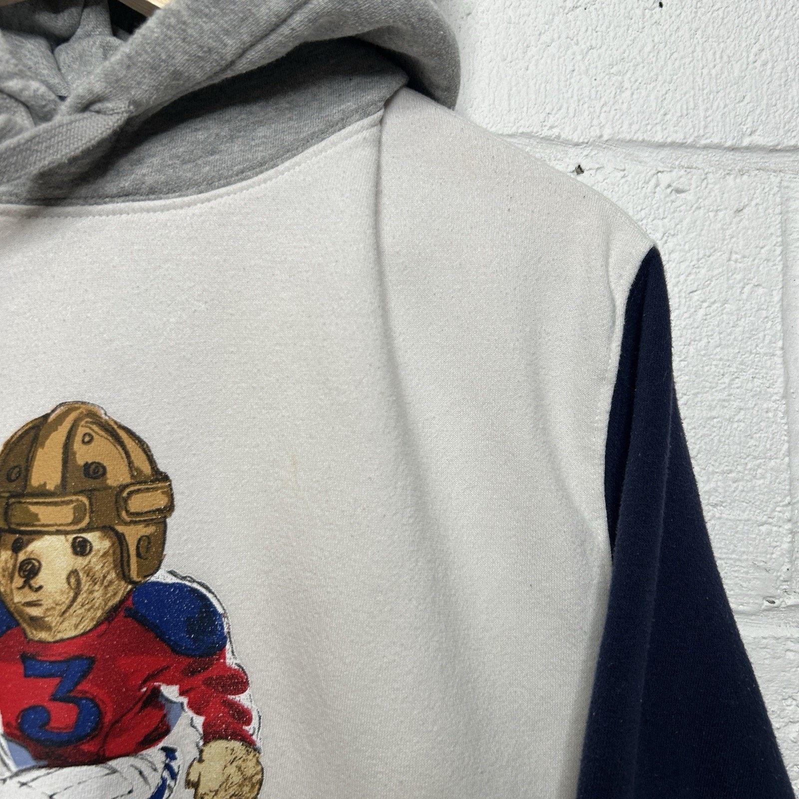 Polo Ralph Lauren Polo Ralph Lauren Bear Super Bowl Football Colorblock Hoodie Size US L / EU 52-54 / 3 - 4 Thumbnail