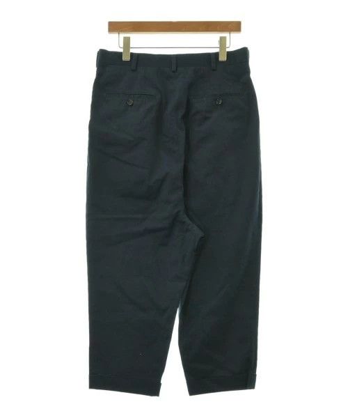 Comme des Garcons Homme Chino Pants Cotton Zipper Plain Wide Design Navy Blue Size US 32 / EU 48 - 2 Thumbnail