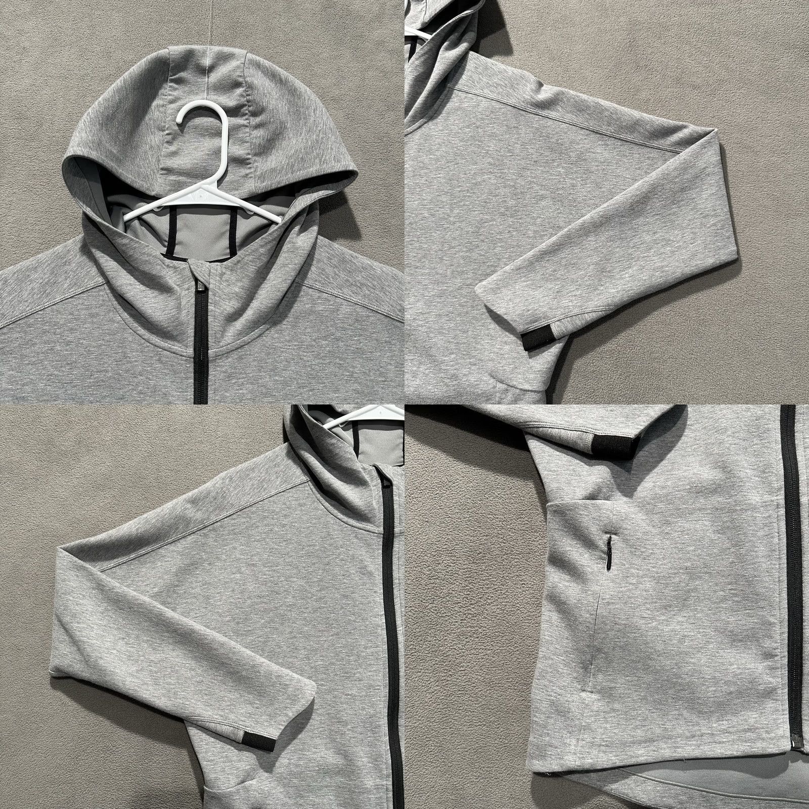 Athleta Athleta Modern Life Hoodie Jacket Womens Small Gray Full Zip Stretch 201222 EUC Size S / US 4 / IT 40 - 8 Thumbnail