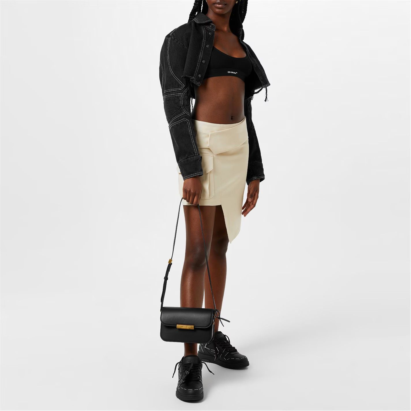 Off-White o1g2r1mq1224 Size: OS / Screw Medium Shoulder Bag in Black Size ONE SIZE - 6 Thumbnail